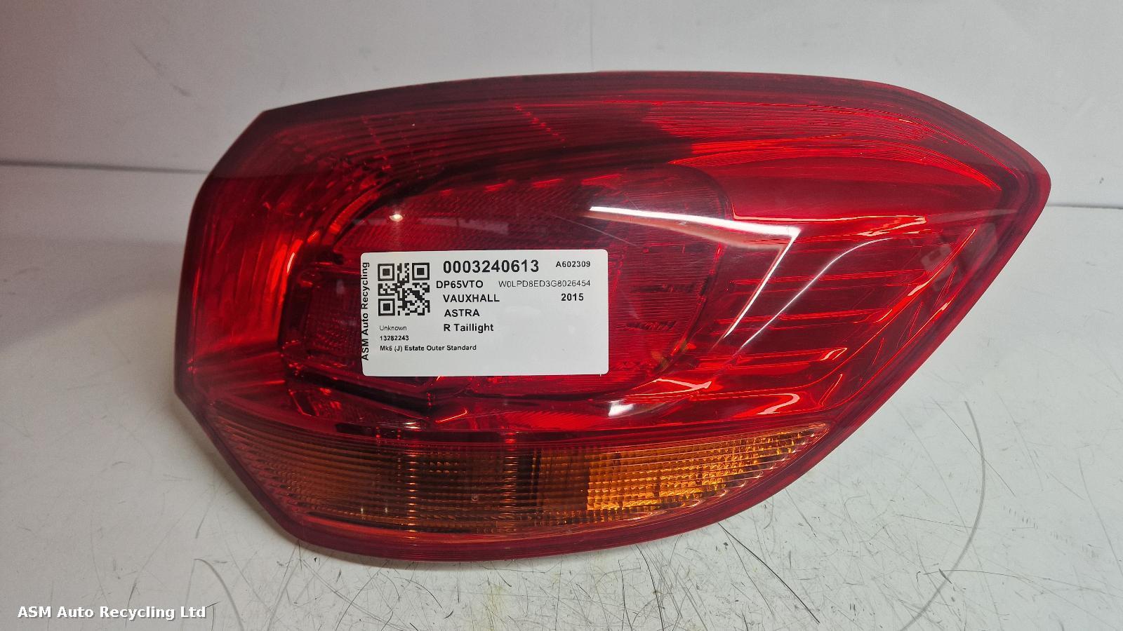 View Auto part R Taillight Vauxhall Astra 2015