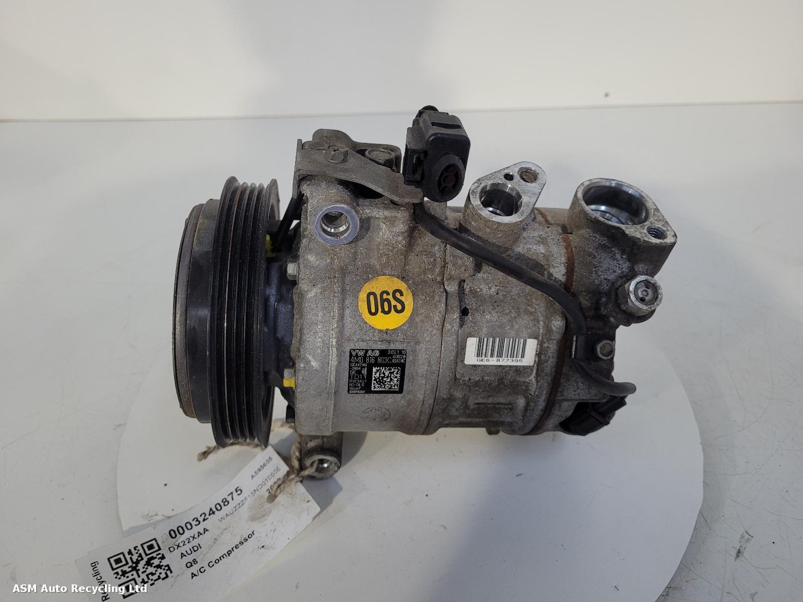 View Auto part Compressor Audi Q8 2022