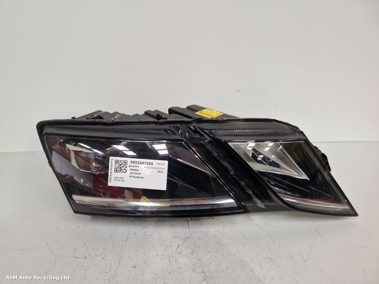 View Auto part R Headlamp Skoda Octavia 2018