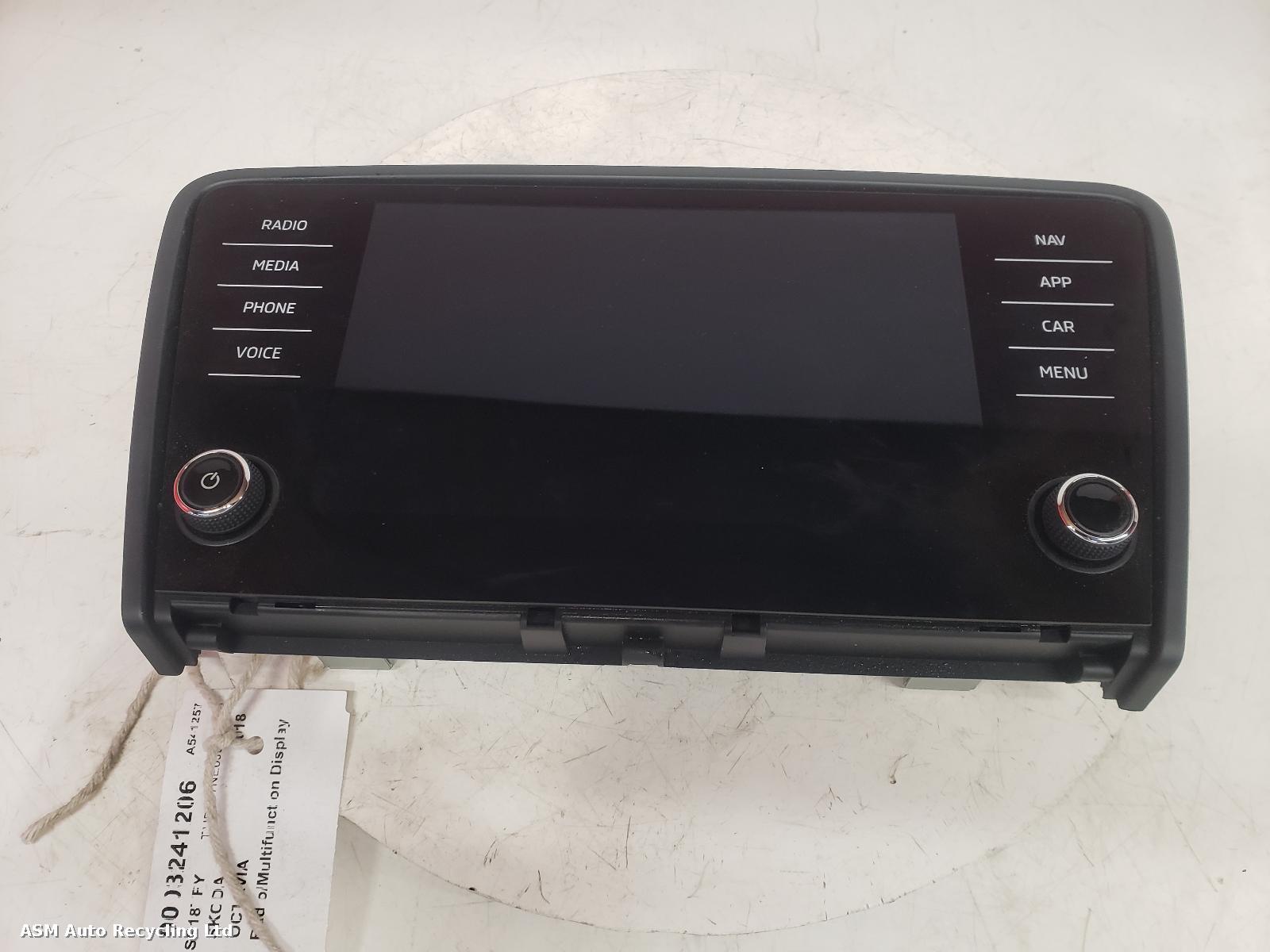 View Auto part Radio Display Skoda Octavia 2018