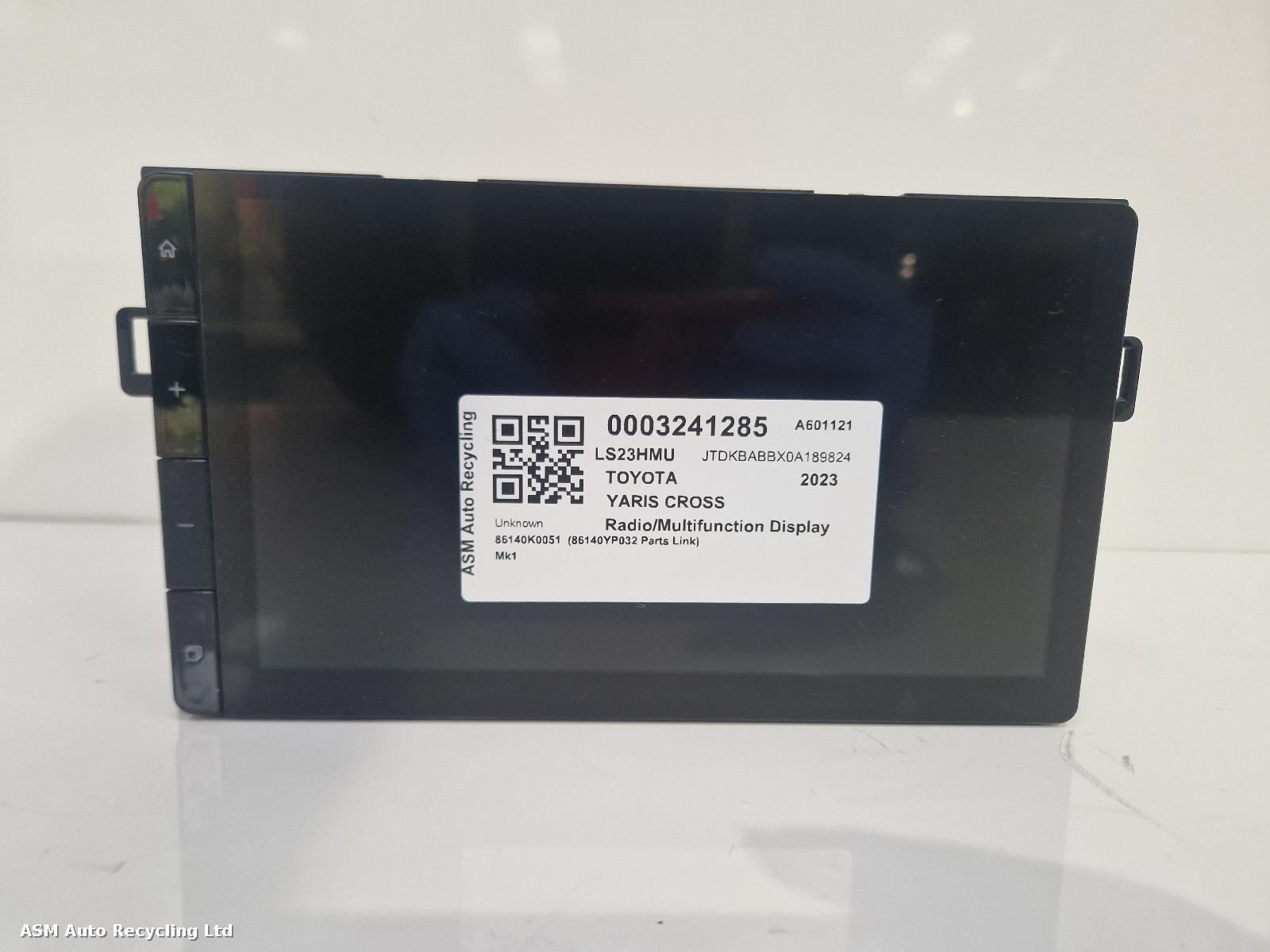View Auto part Radio Display Toyota Yaris Cross 2023