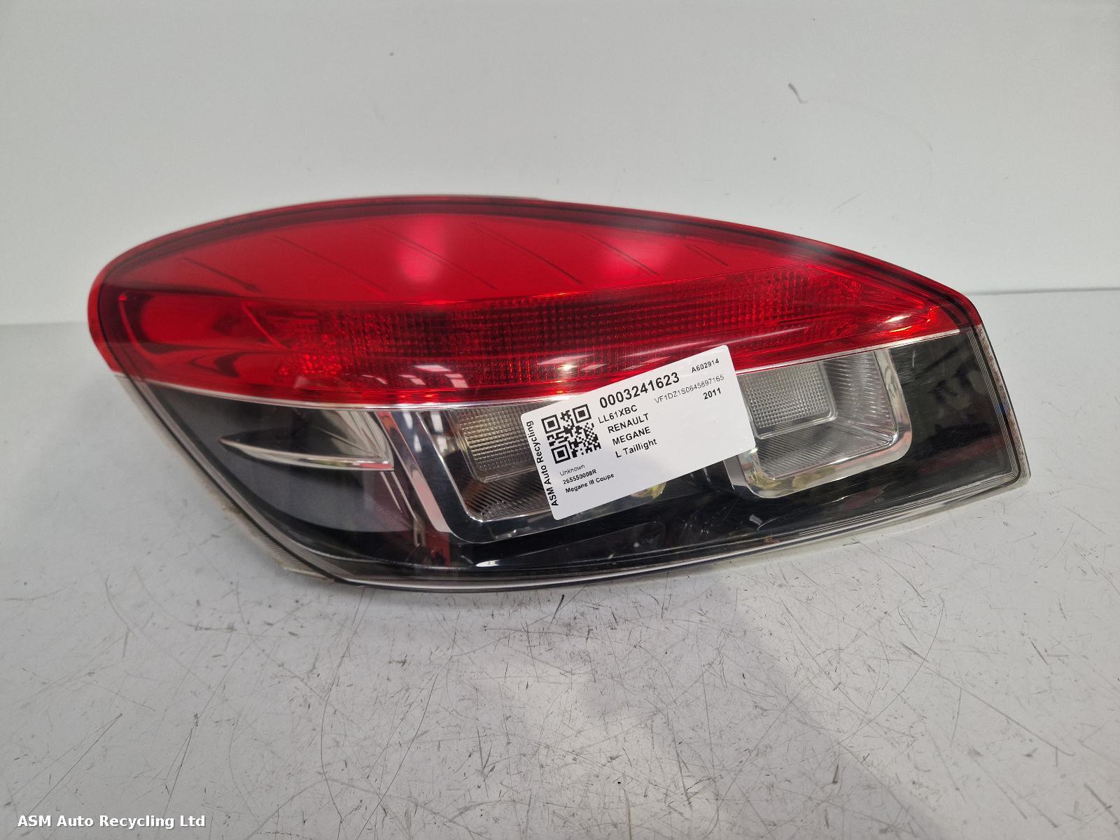 View Auto part L Taillight Renault Megane 2011