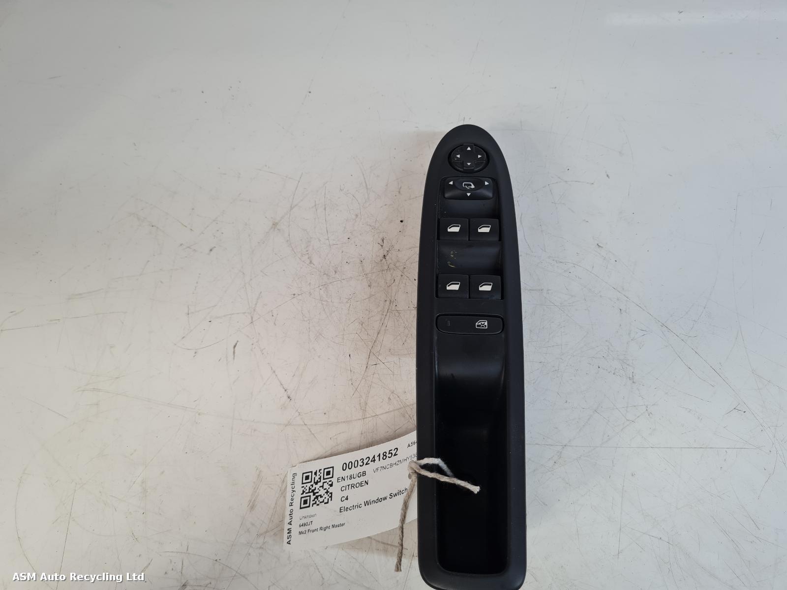 View Auto part Elect. Window Switch Citroen C4 2018