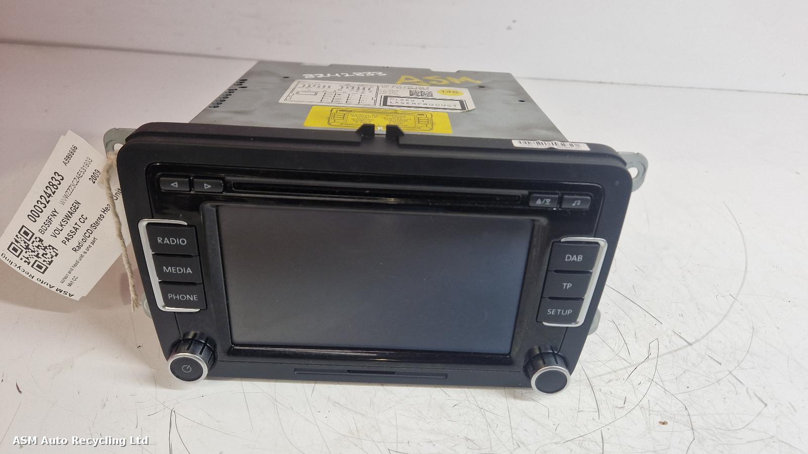 View Auto part A/V Equipment Volkswagen Passat Cc 2009