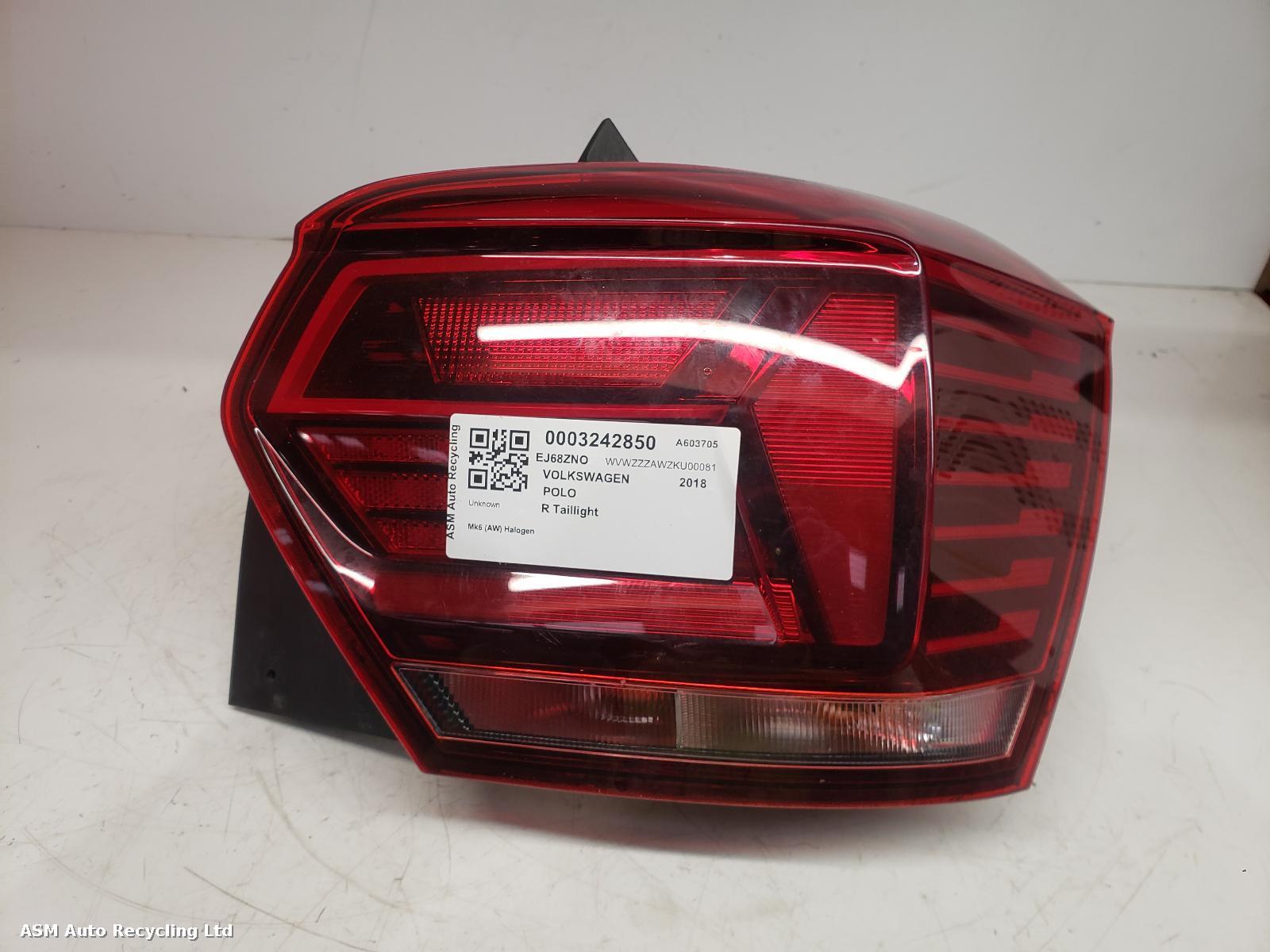 View Auto part R Taillight Volkswagen Polo 2018