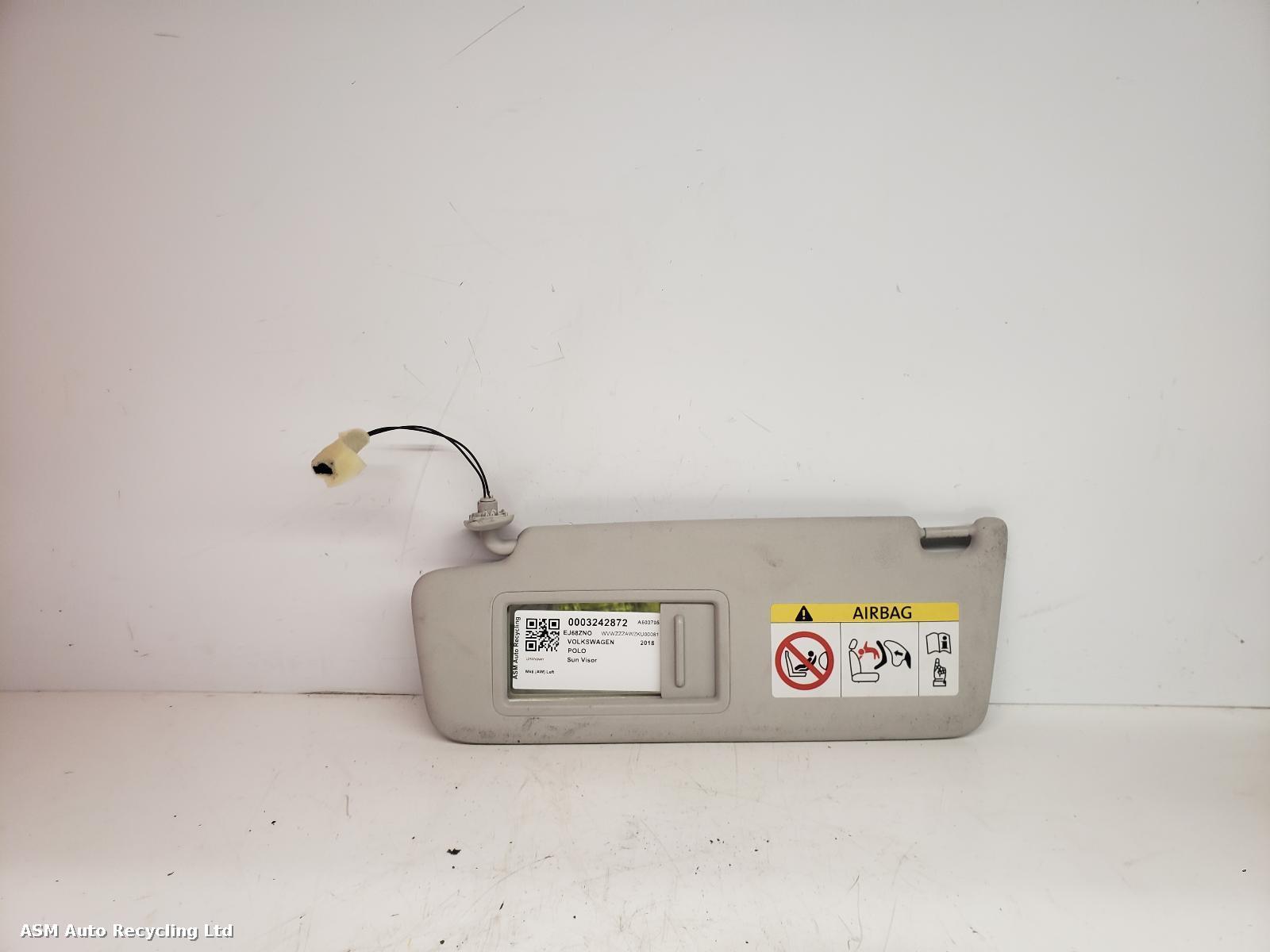 View Auto part Sun visor Volkswagen Polo 2018