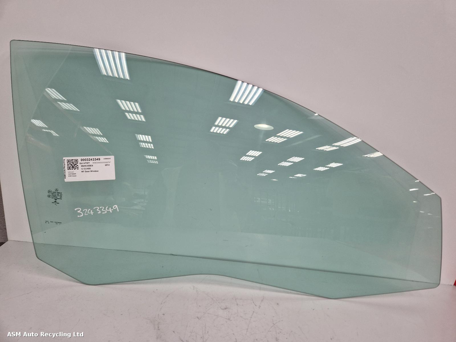 View Auto part RF Door Window Mercedes C Class 2014