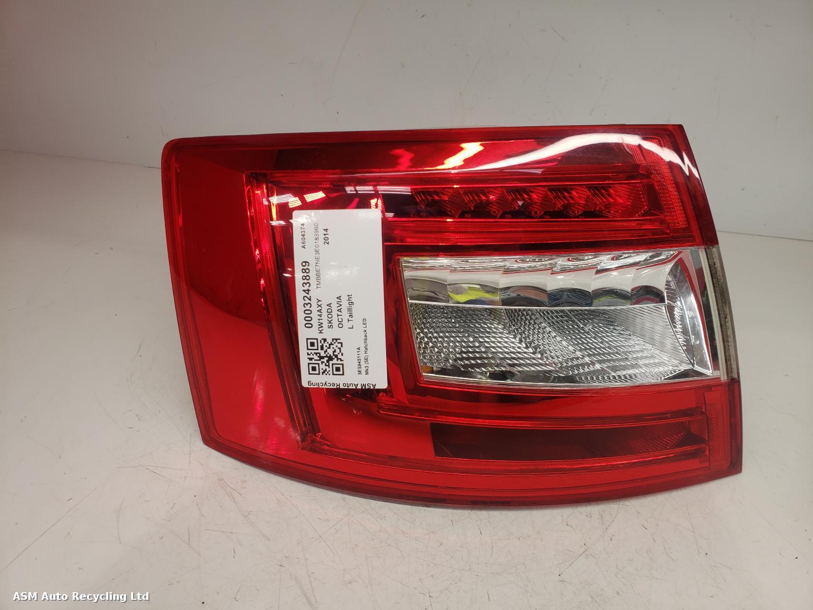 View Auto part L Taillight Skoda Octavia 2014
