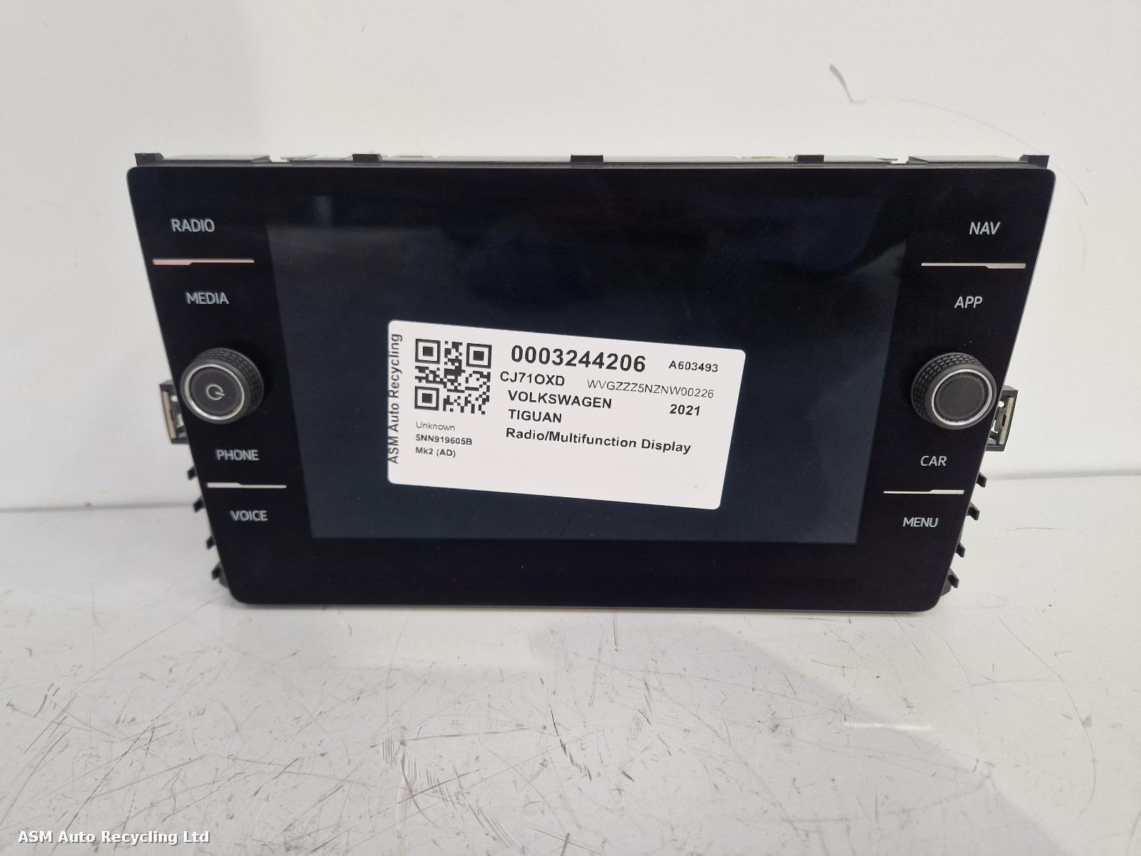 View Auto part Radio Display Volkswagen Tiguan 2021