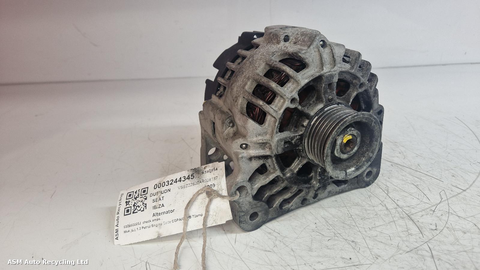 View Auto part Alternator Seat Ibiza 2009