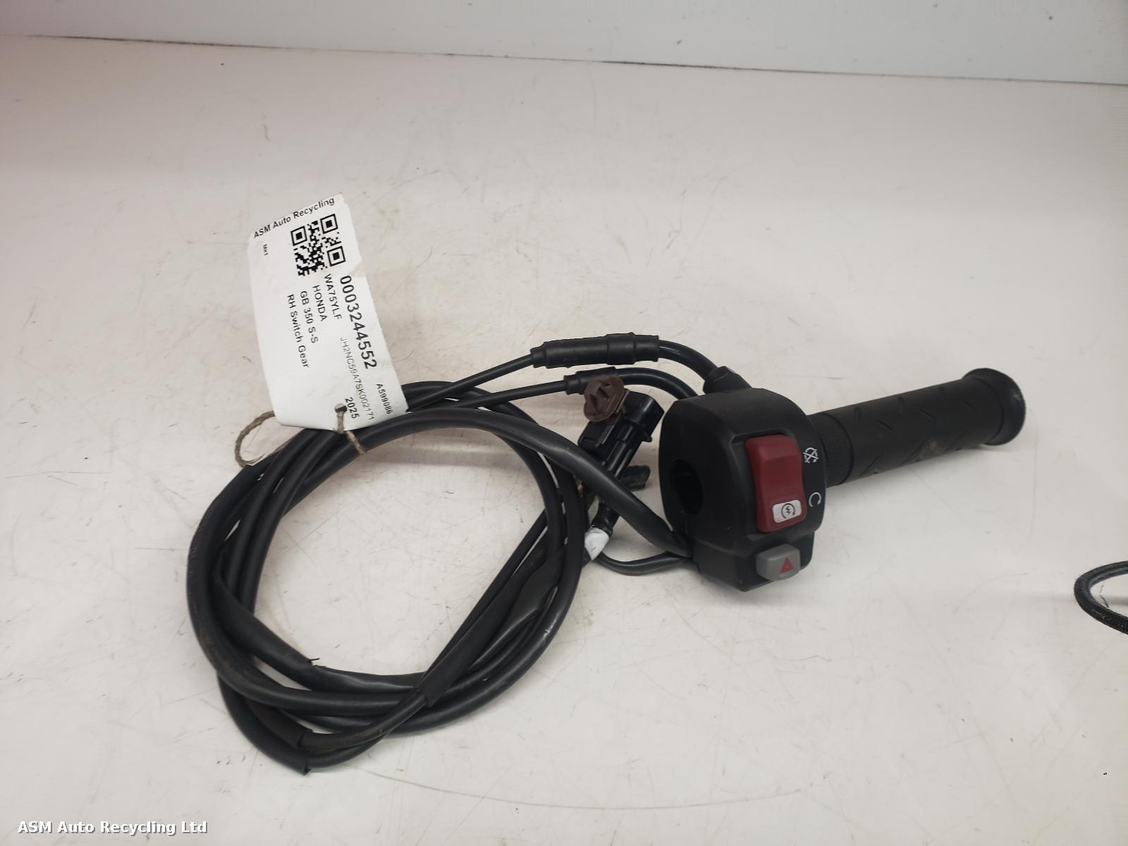 View Auto part RH Switch Gear Honda Gb 350 S-s 2025