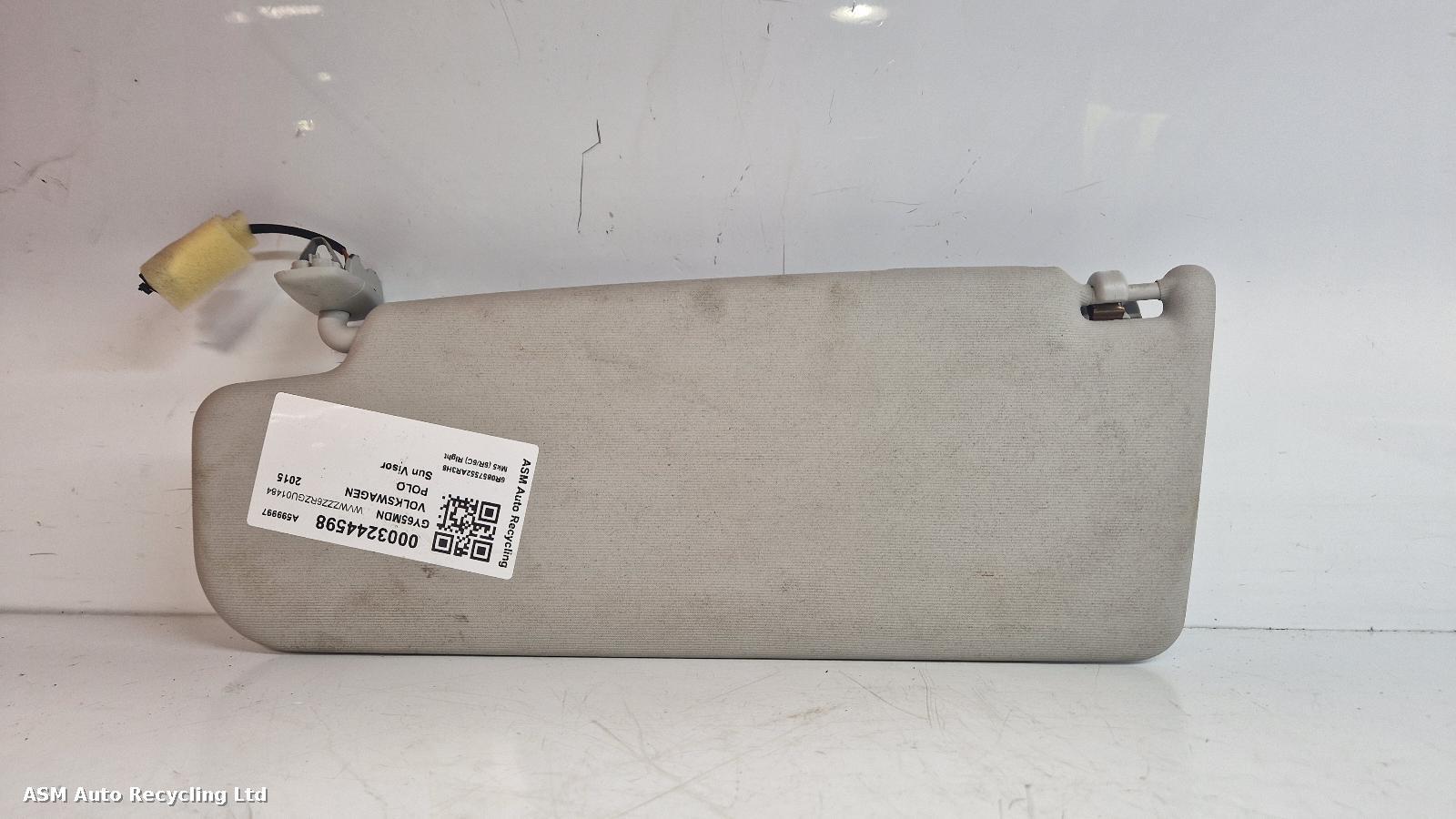 View Auto part Sun visor Volkswagen Polo 2015