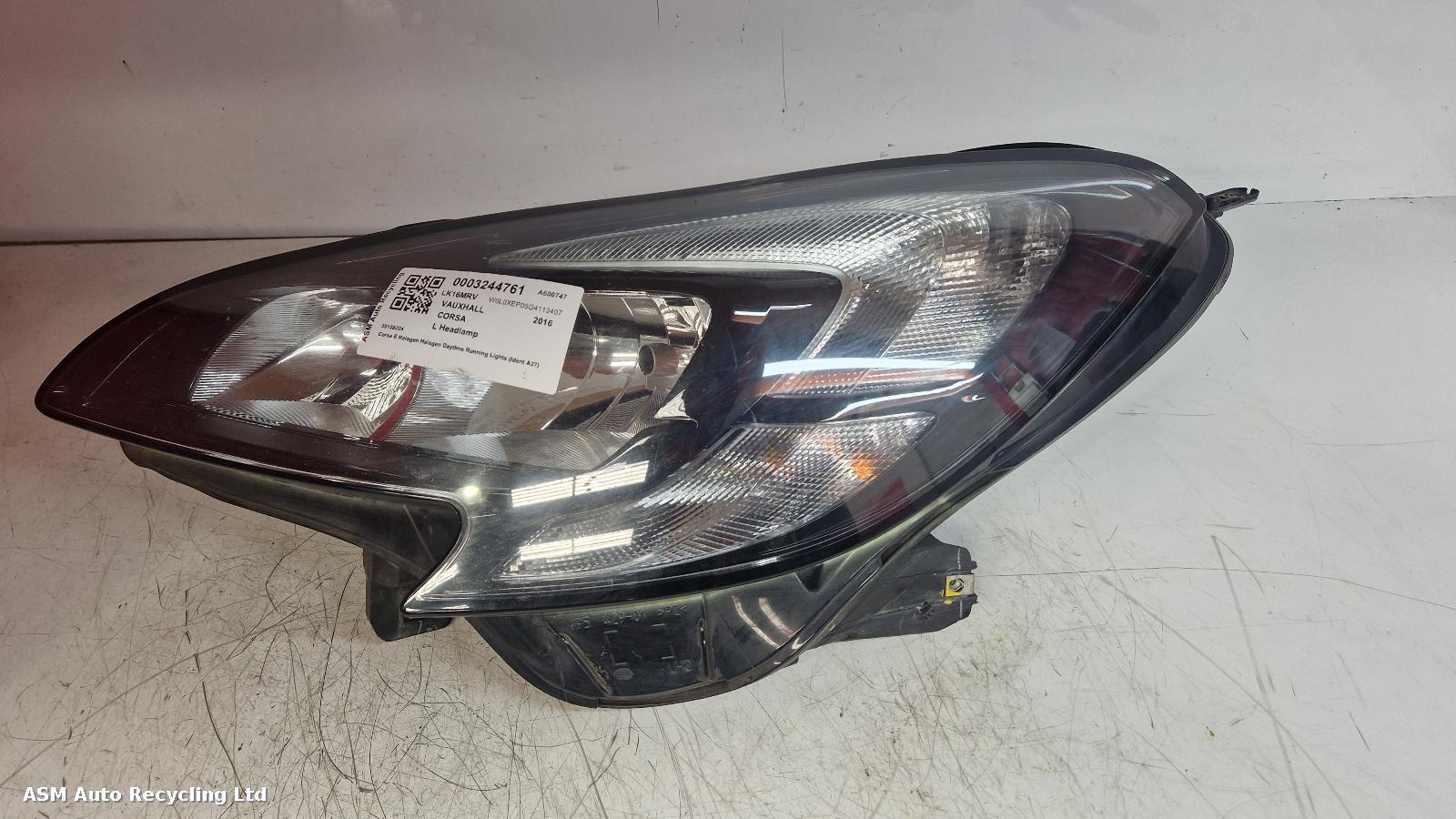 View Auto part L Headlamp Vauxhall Corsa 2016