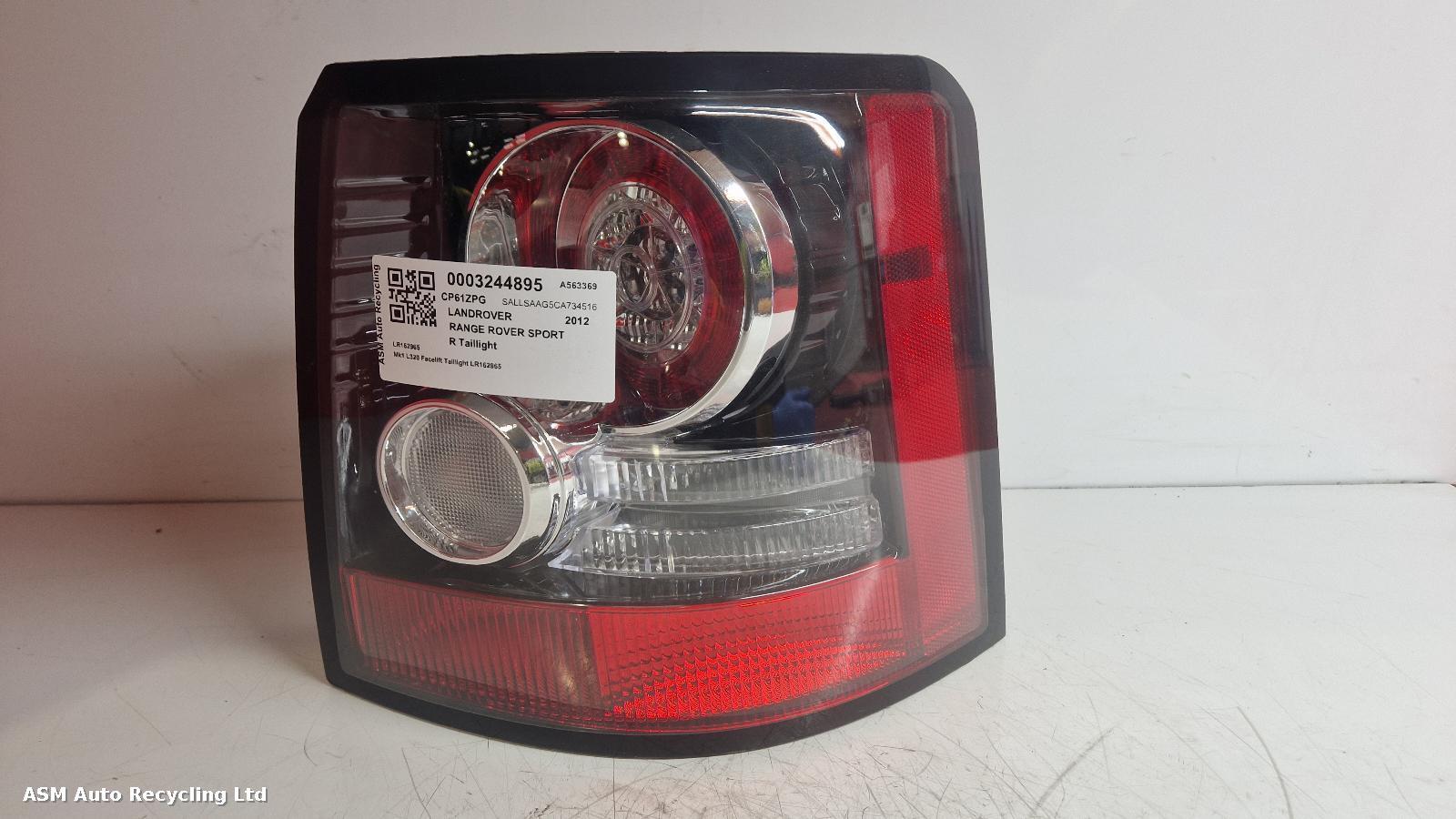 View Auto part R Taillight Land Rover Range Rover Sport 2012