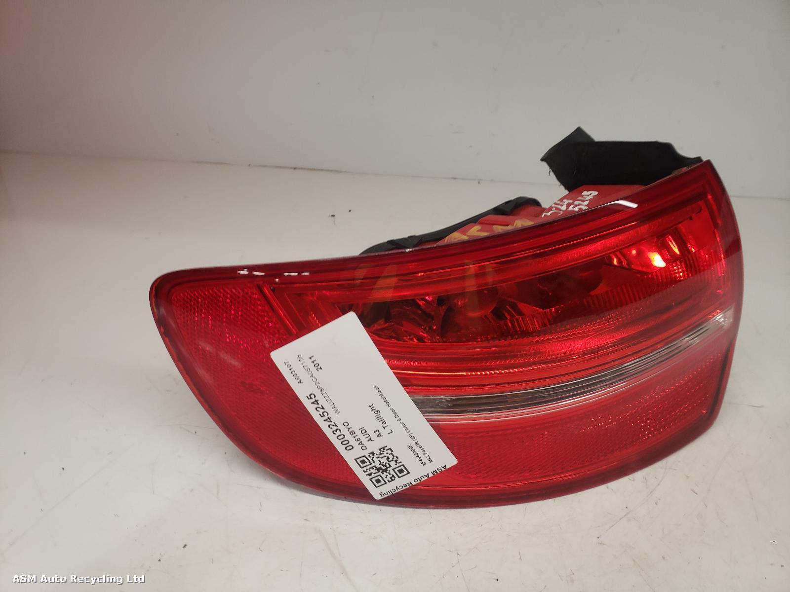View Auto part L Taillight Audi A3 2011