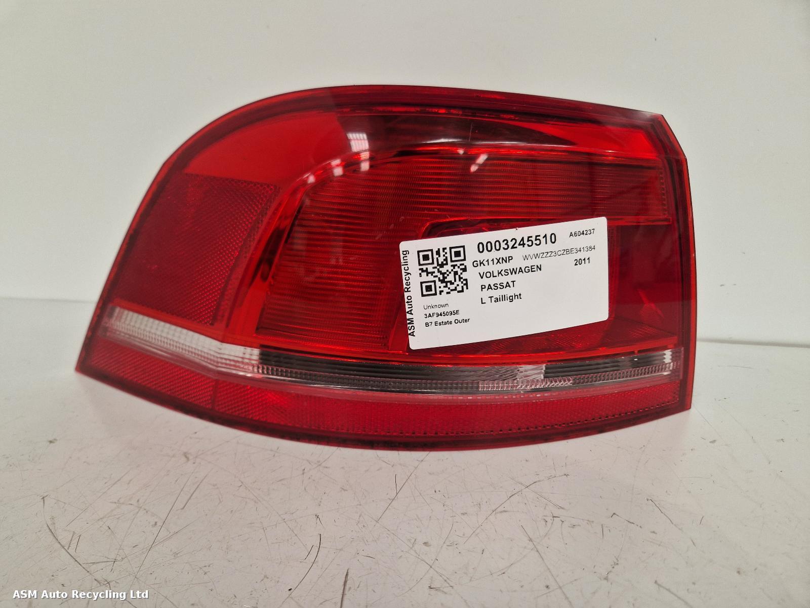 View Auto part L Taillight Volkswagen Passat 2011
