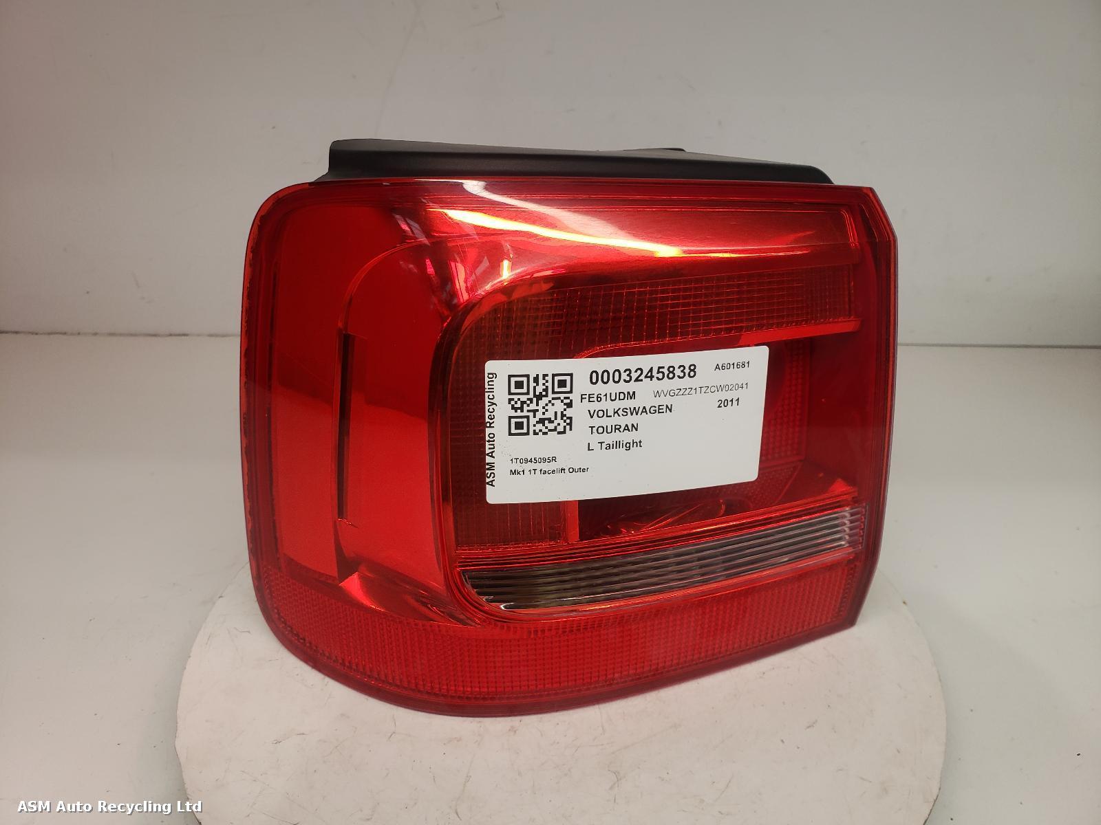 View Auto part L Taillight Volkswagen Touran 2011