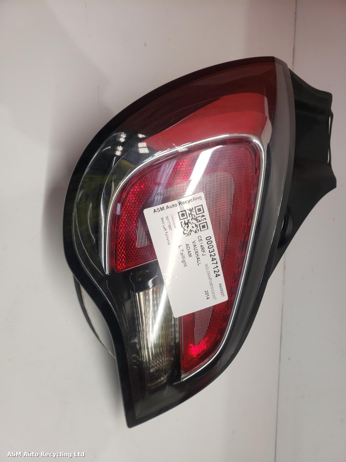 View Auto part L Taillight Vauxhall Adam 2014