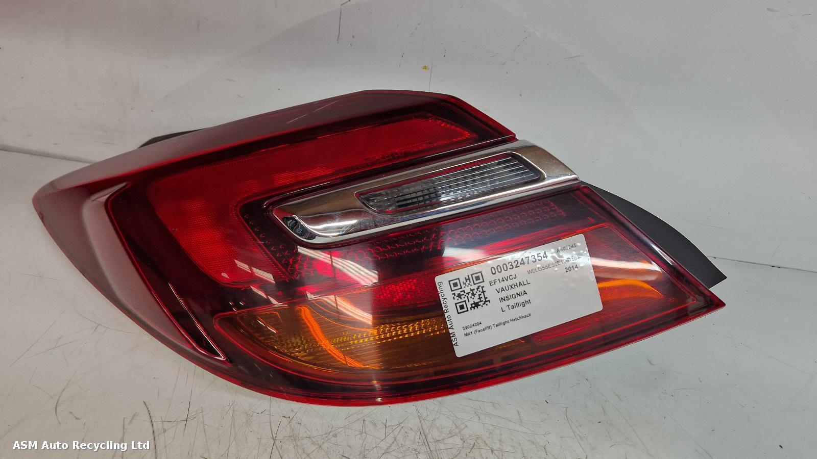 View Auto part L Taillight Vauxhall Insignia 2014