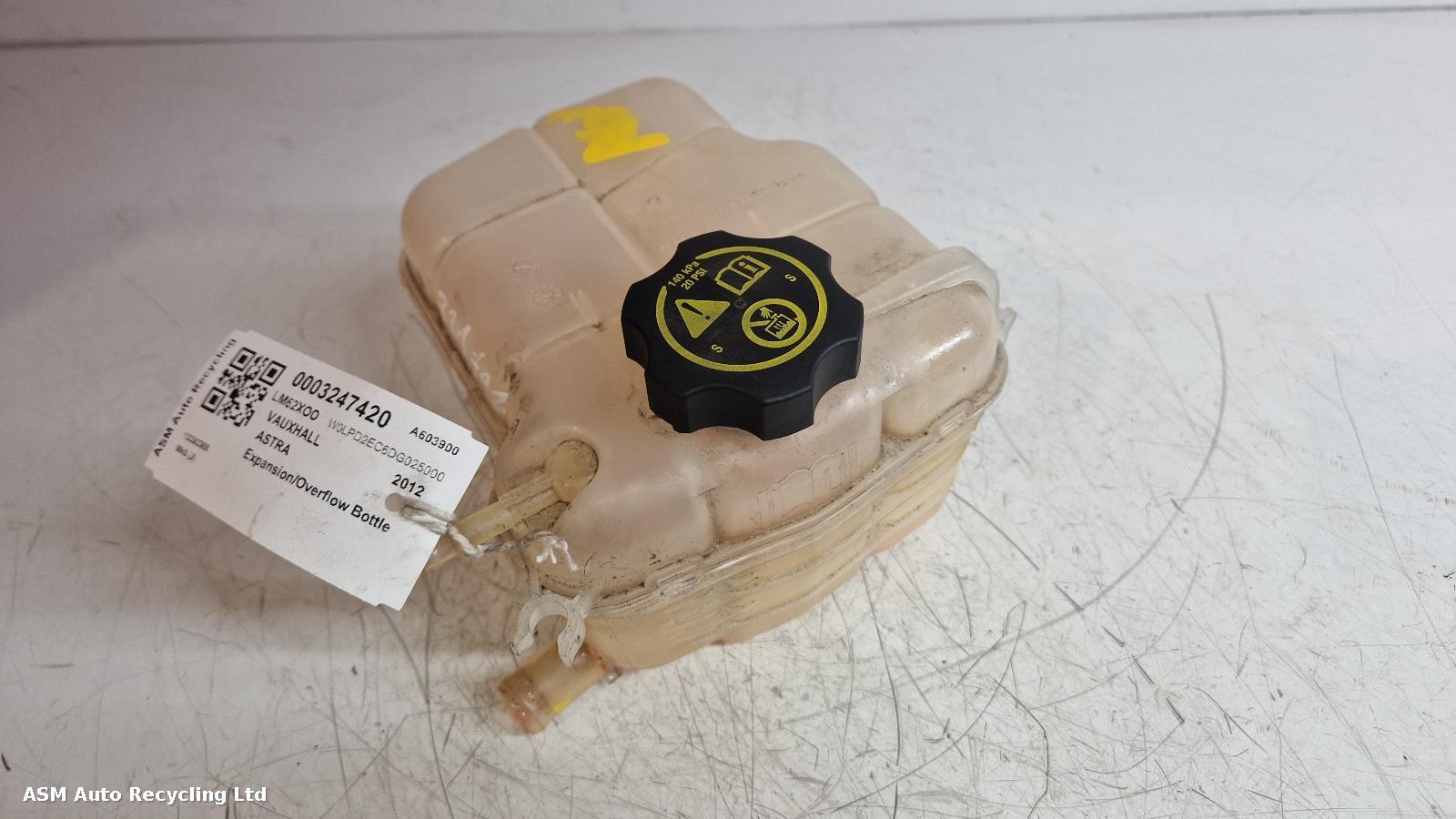 View Auto part Overflow Bottle Vauxhall Astra 2012