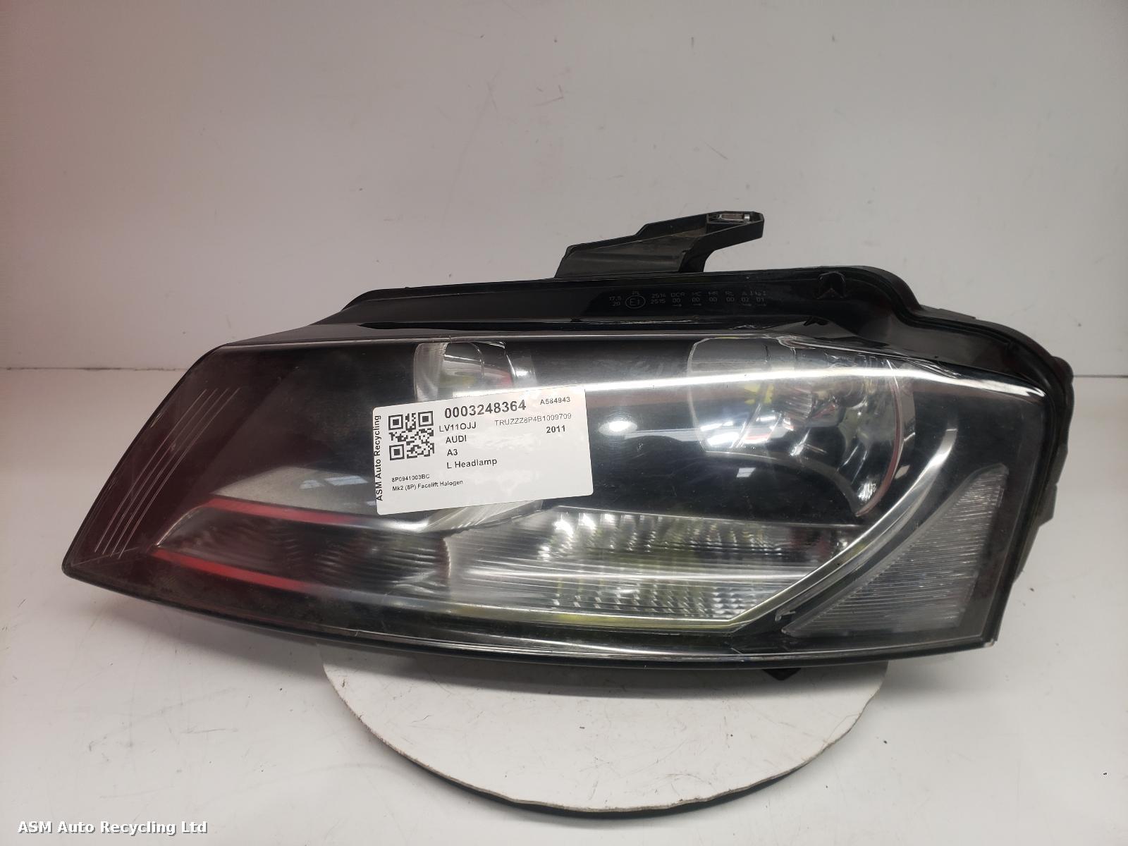 View Auto part L Headlamp Audi A3 2011
