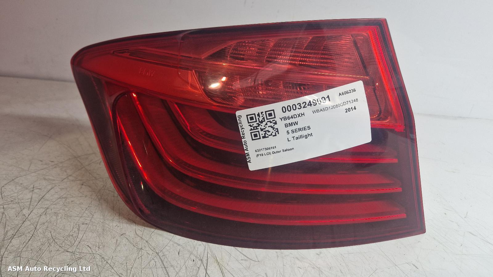 View Auto part L Taillight Bmw 5 Series 2014