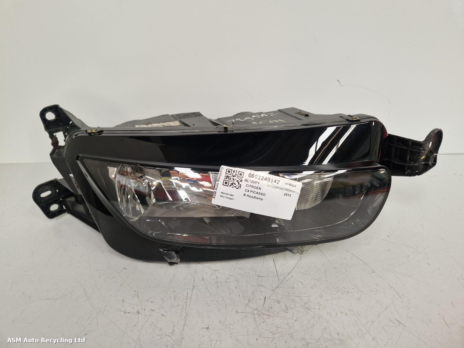 View Auto part R Headlamp Citroen C4 Picasso 2015