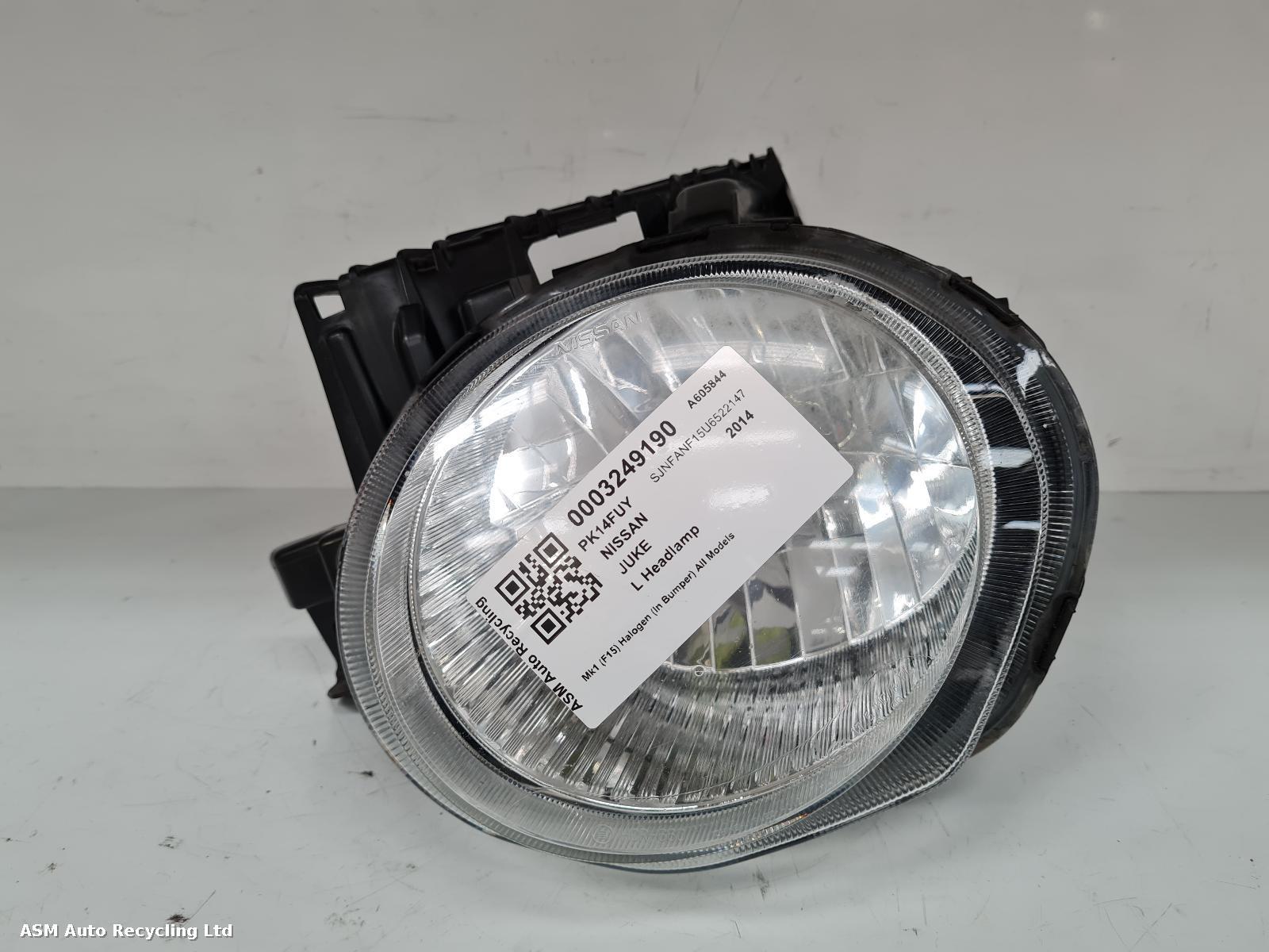 View Auto part L Headlamp Nissan Juke 2014