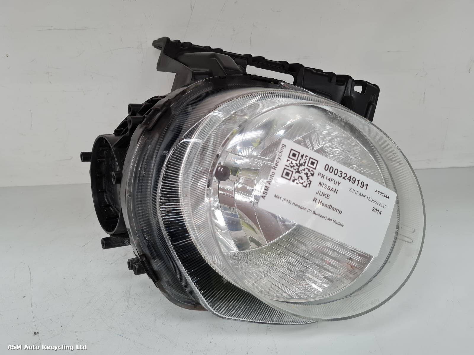 View Auto part R Headlamp Nissan Juke 2014