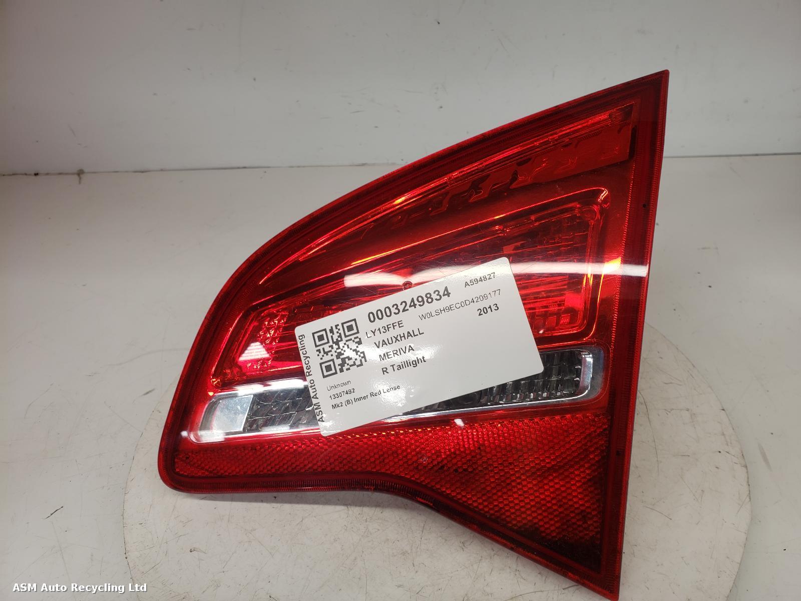 View Auto part R Taillight Vauxhall Meriva 2013
