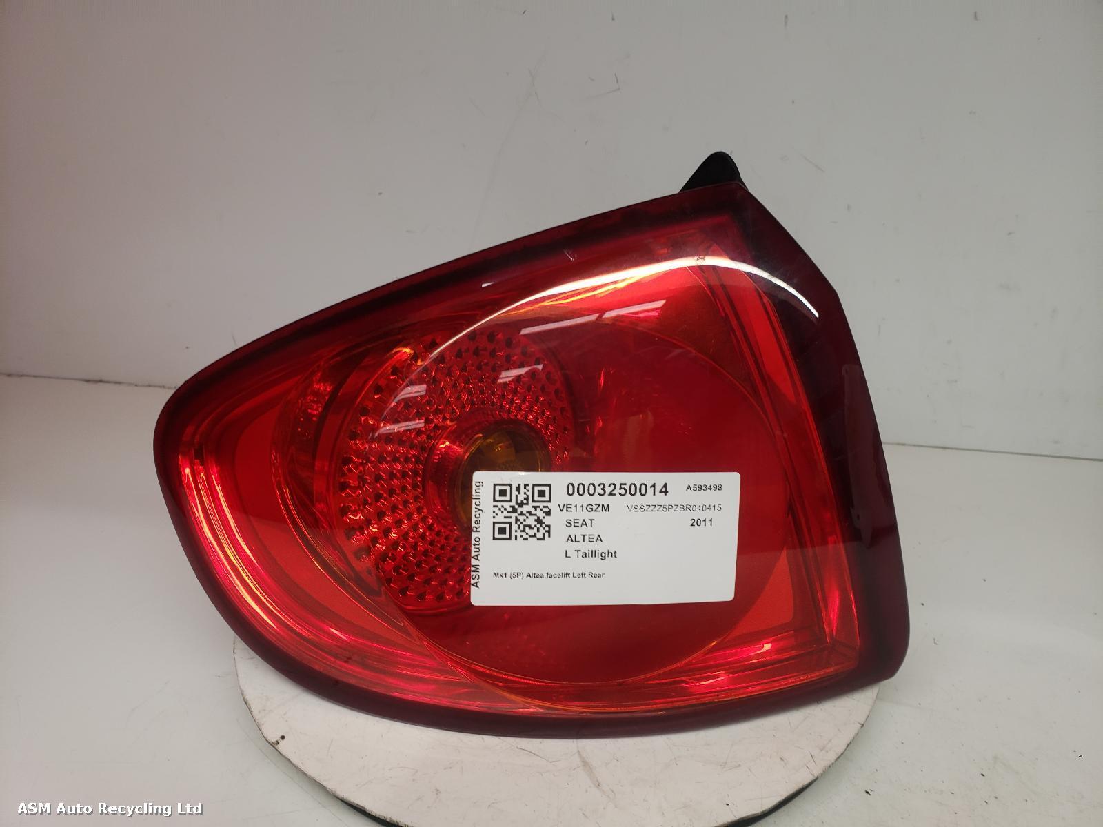 View Auto part L Taillight Seat Altea 2011