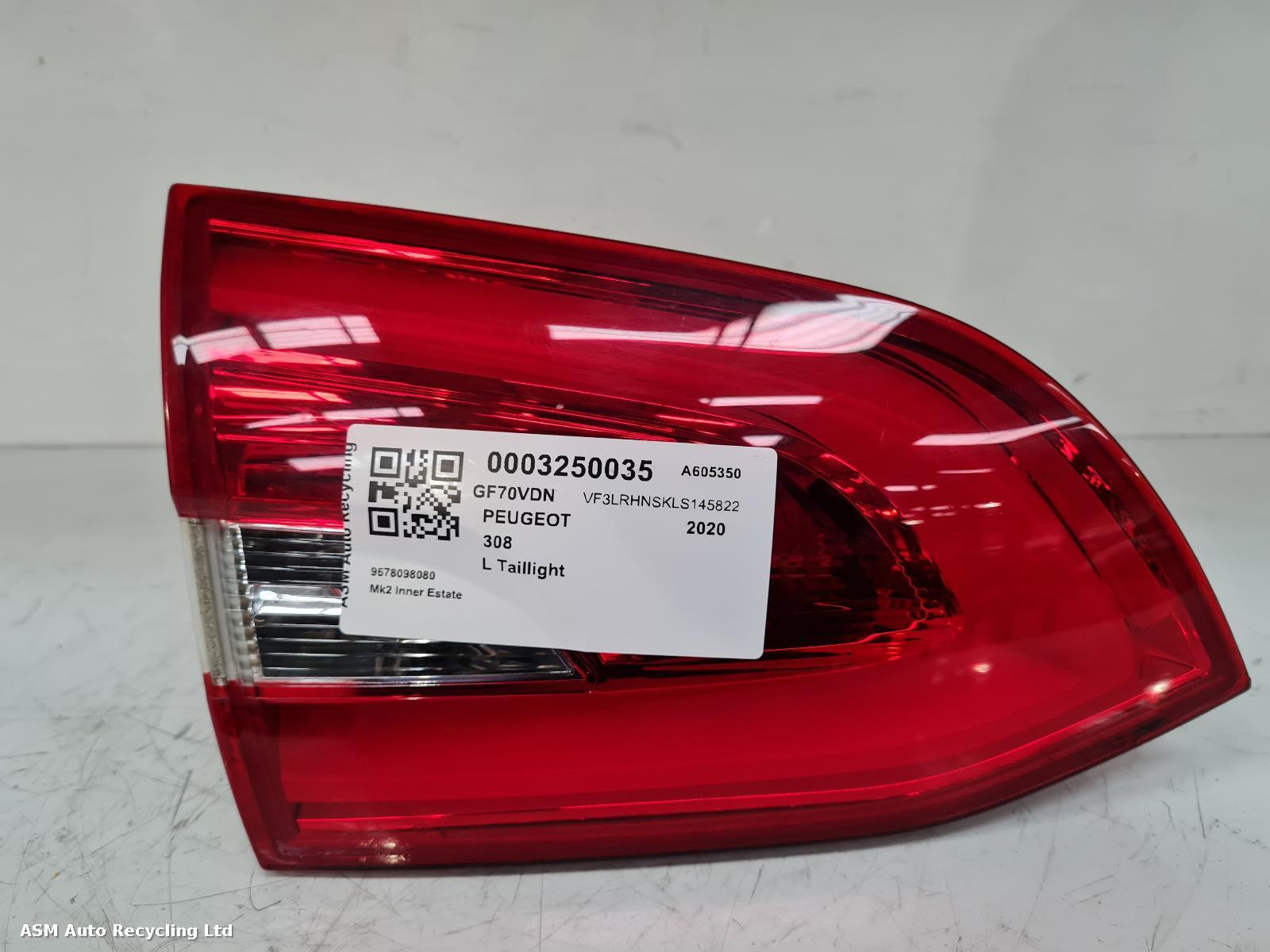 View Auto part L Taillight Peugeot 308 2020