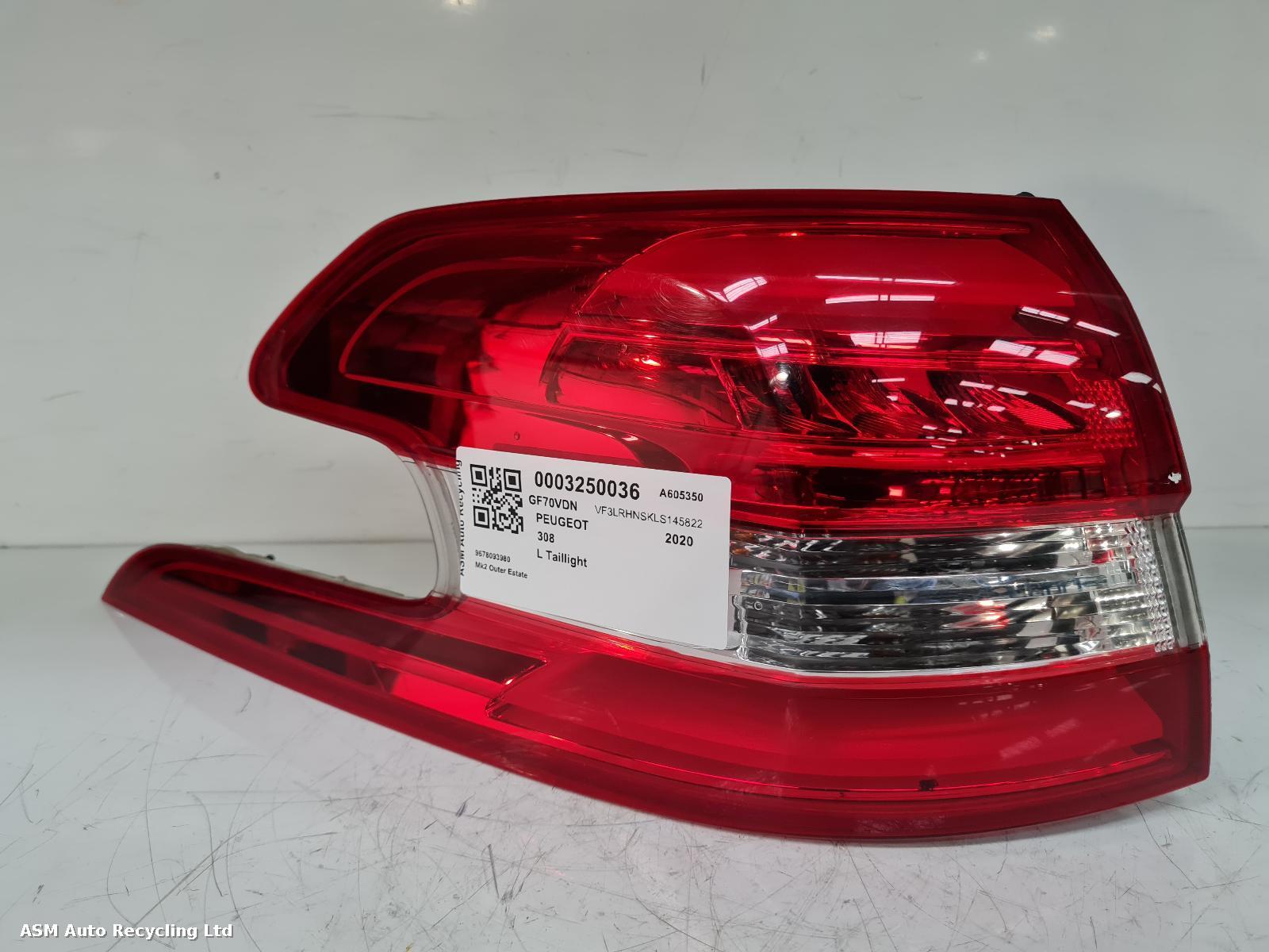 View Auto part L Taillight Peugeot 308 2020