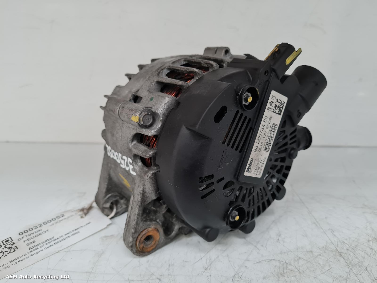 View Auto part Alternator Peugeot 308 2020