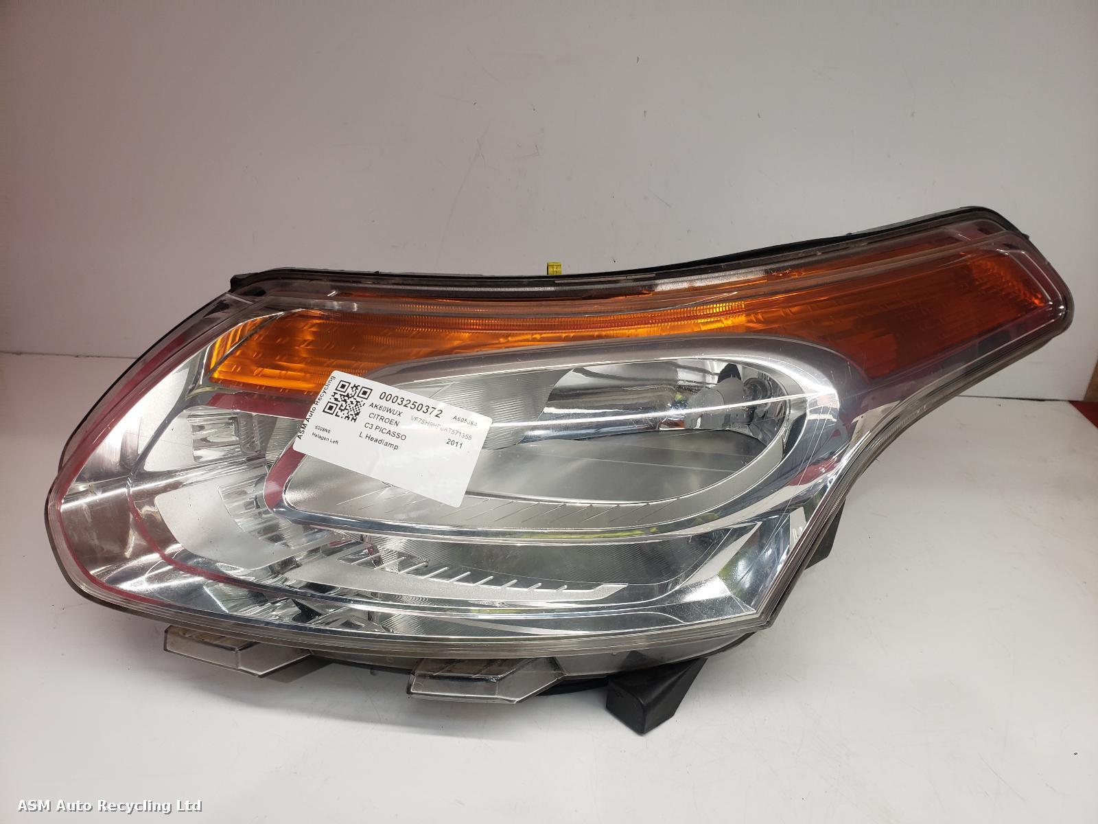 View Auto part L Headlamp Citroen C3 Picasso 2011