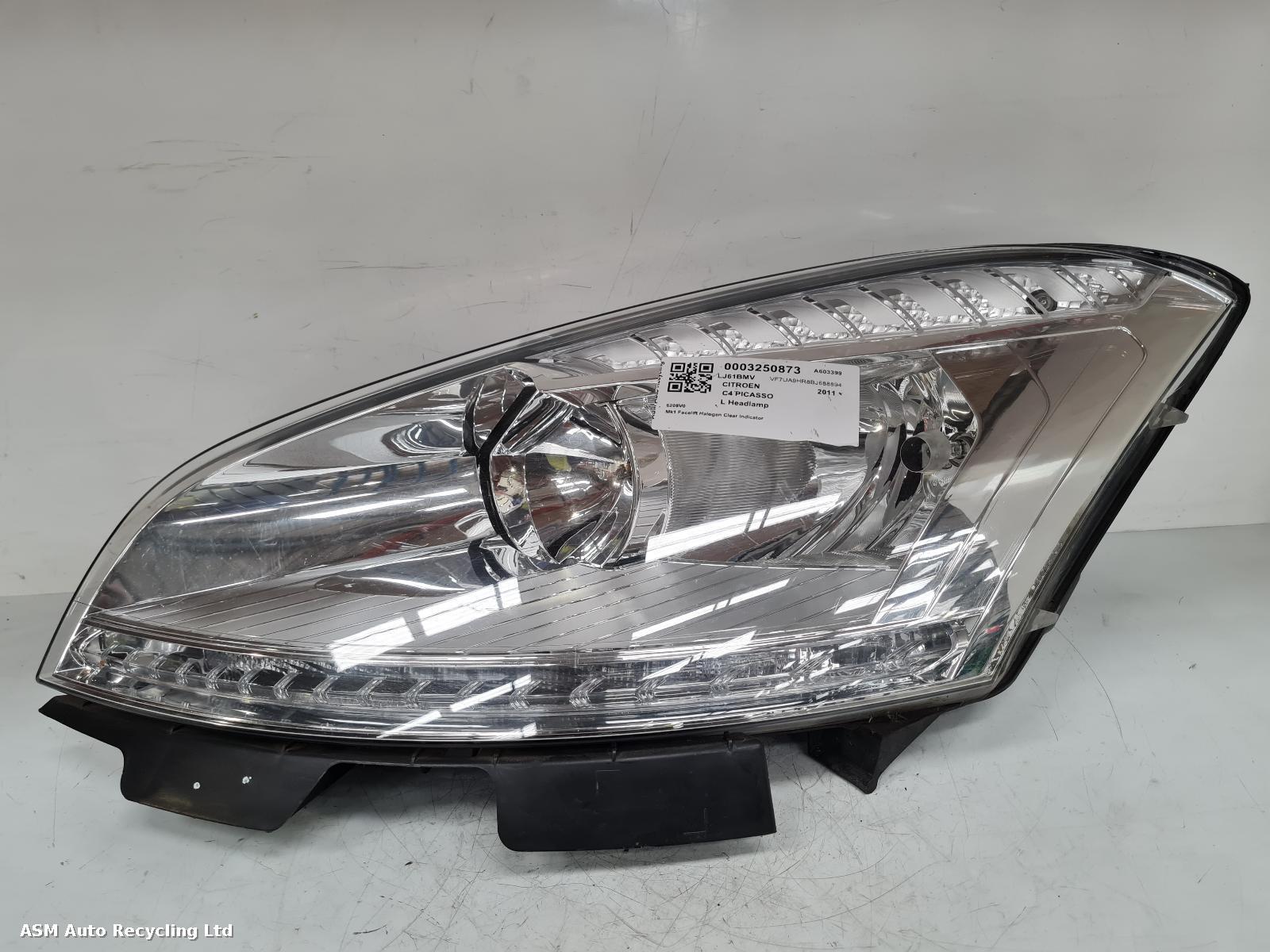 View Auto part L Headlamp Citroen C4 Picasso 2011