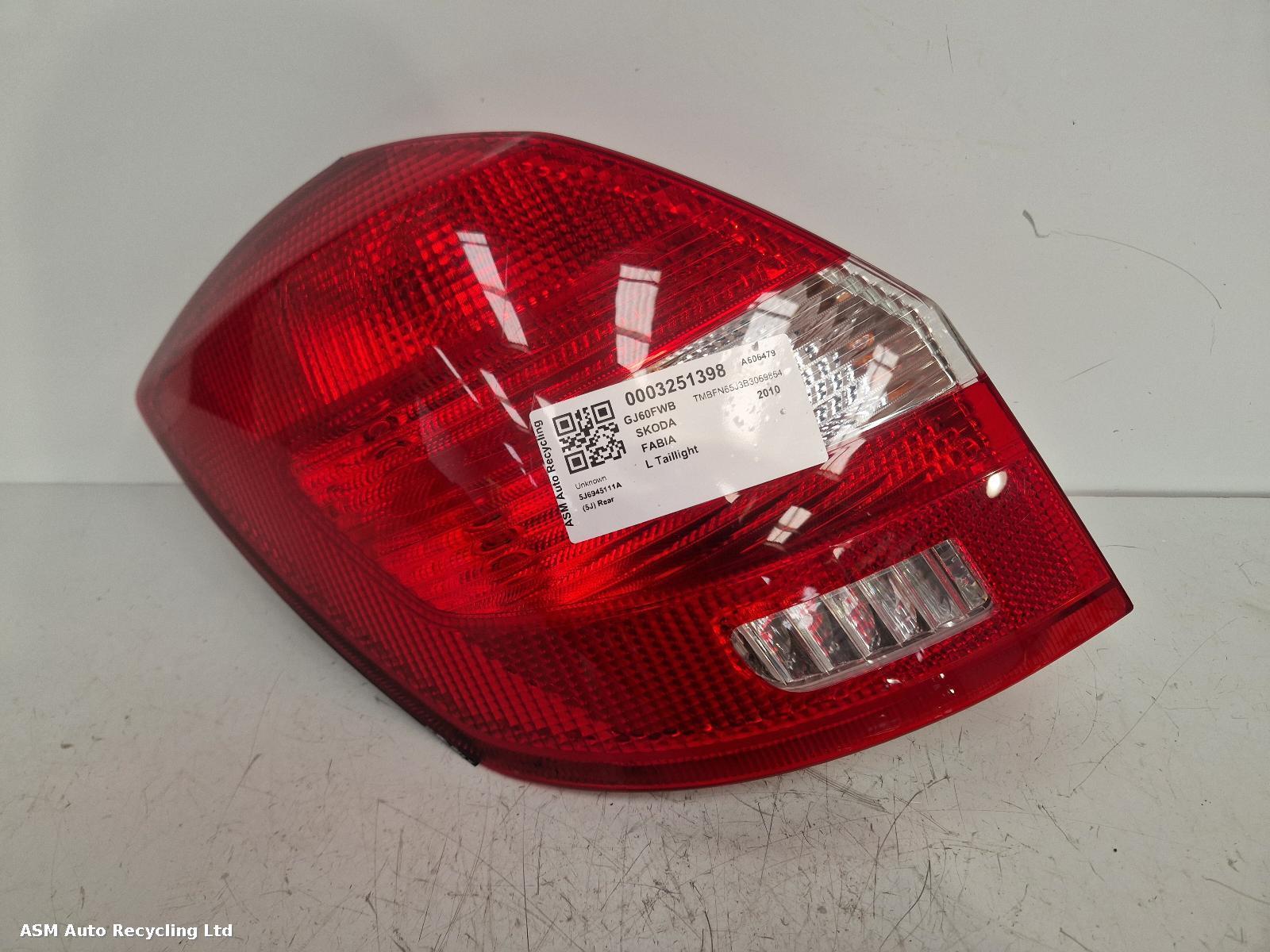 View Auto part L Taillight Skoda Fabia 2010