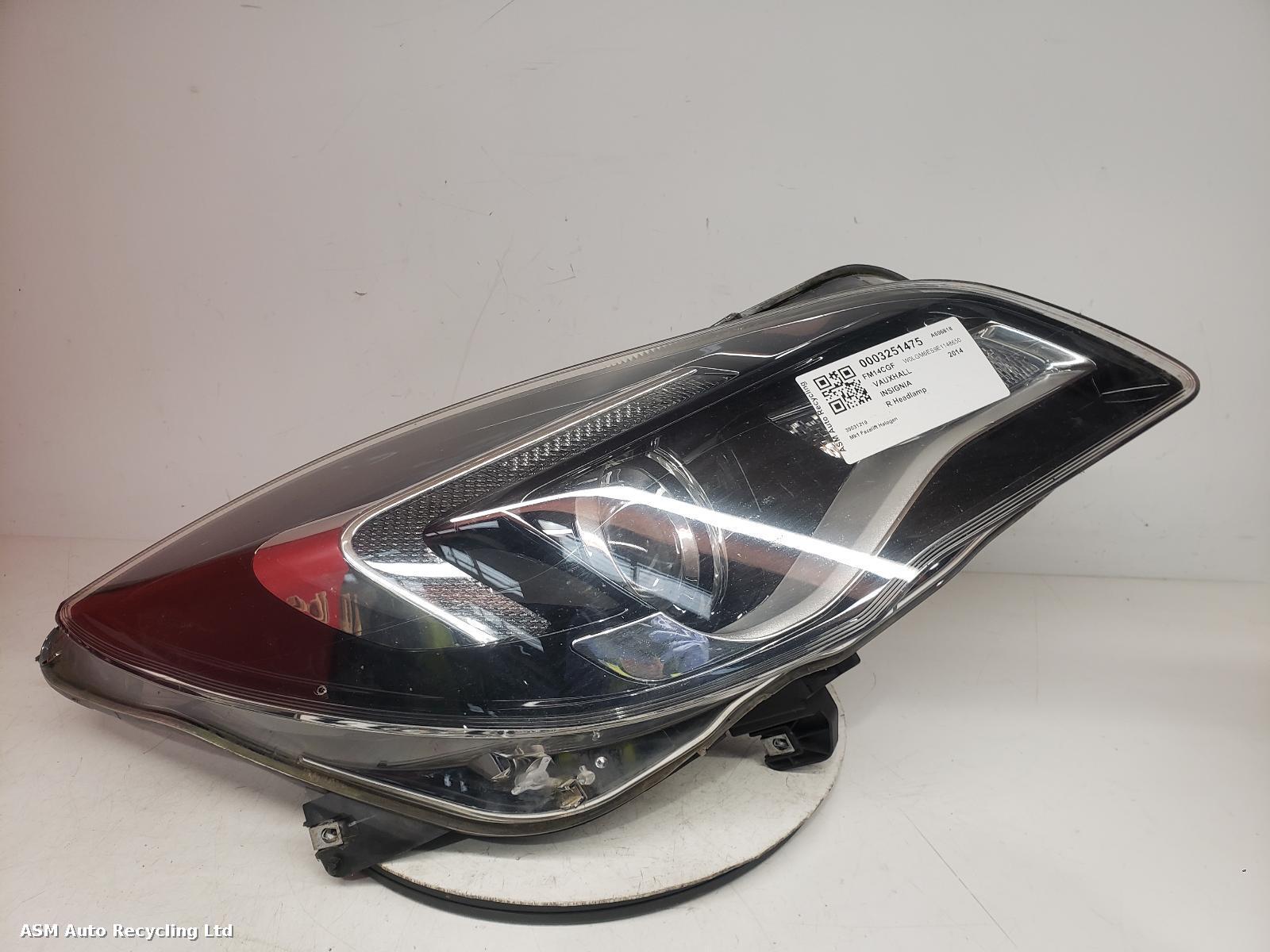 View Auto part R Headlamp Vauxhall Insignia 2014