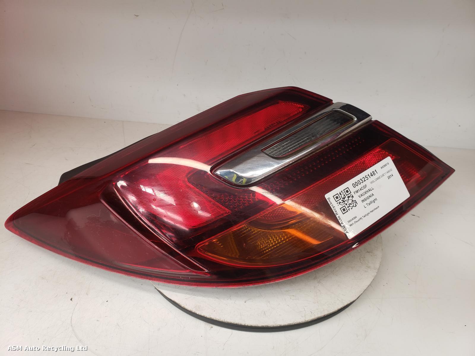 View Auto part L Taillight Vauxhall Insignia 2014