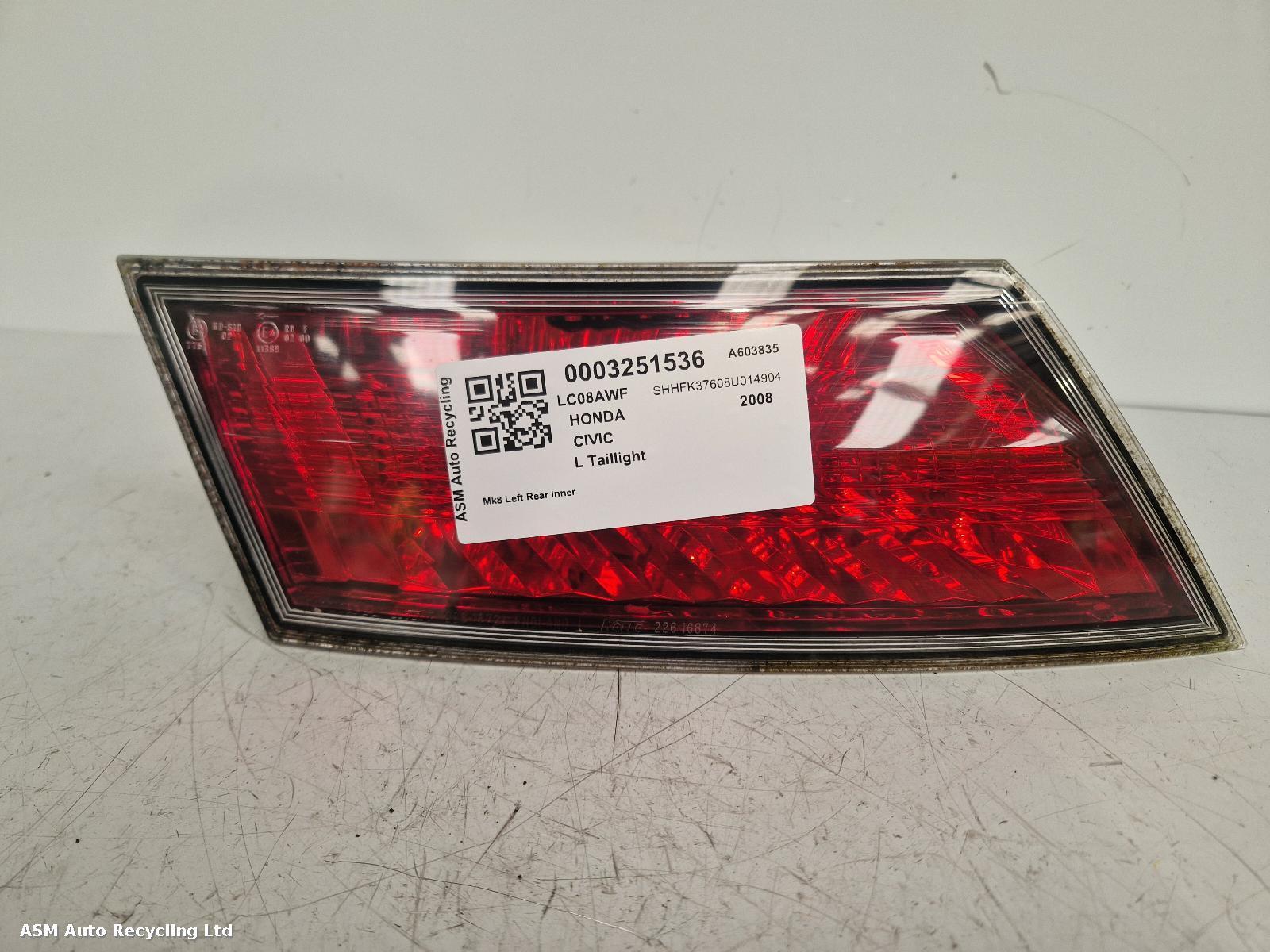 View Auto part L Taillight Honda Civic 2008