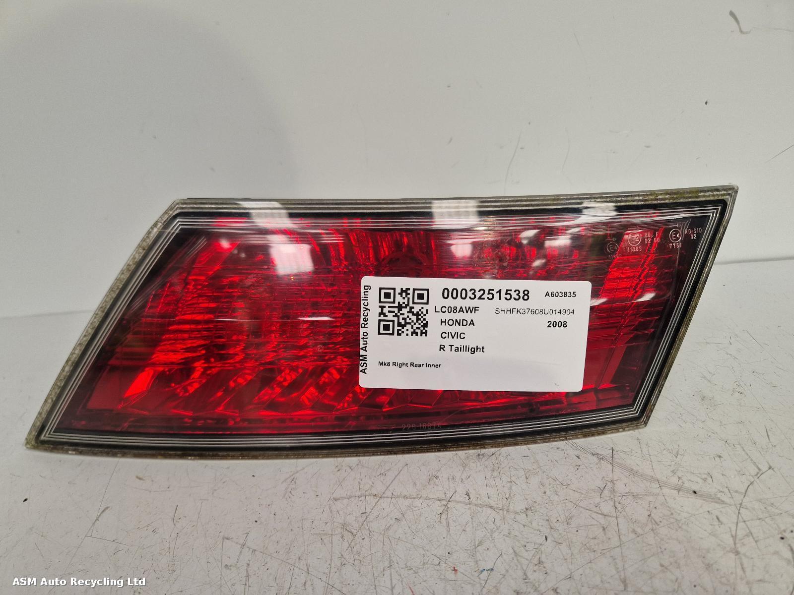 View Auto part R Taillight Honda Civic 2008
