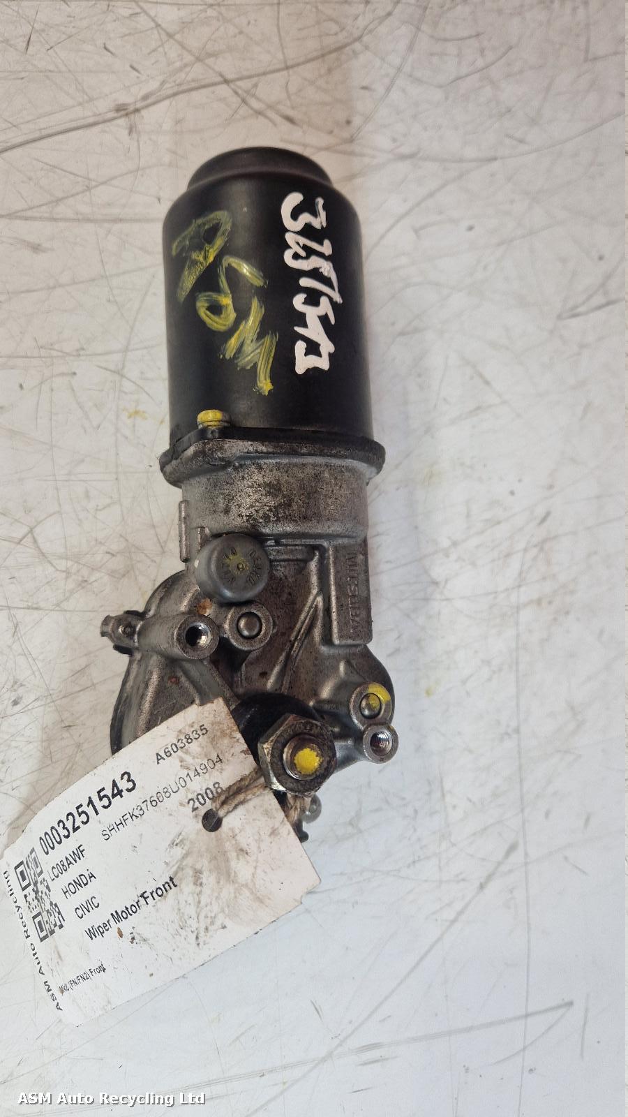 View Auto part Wiper Motor Front Honda Civic 2008