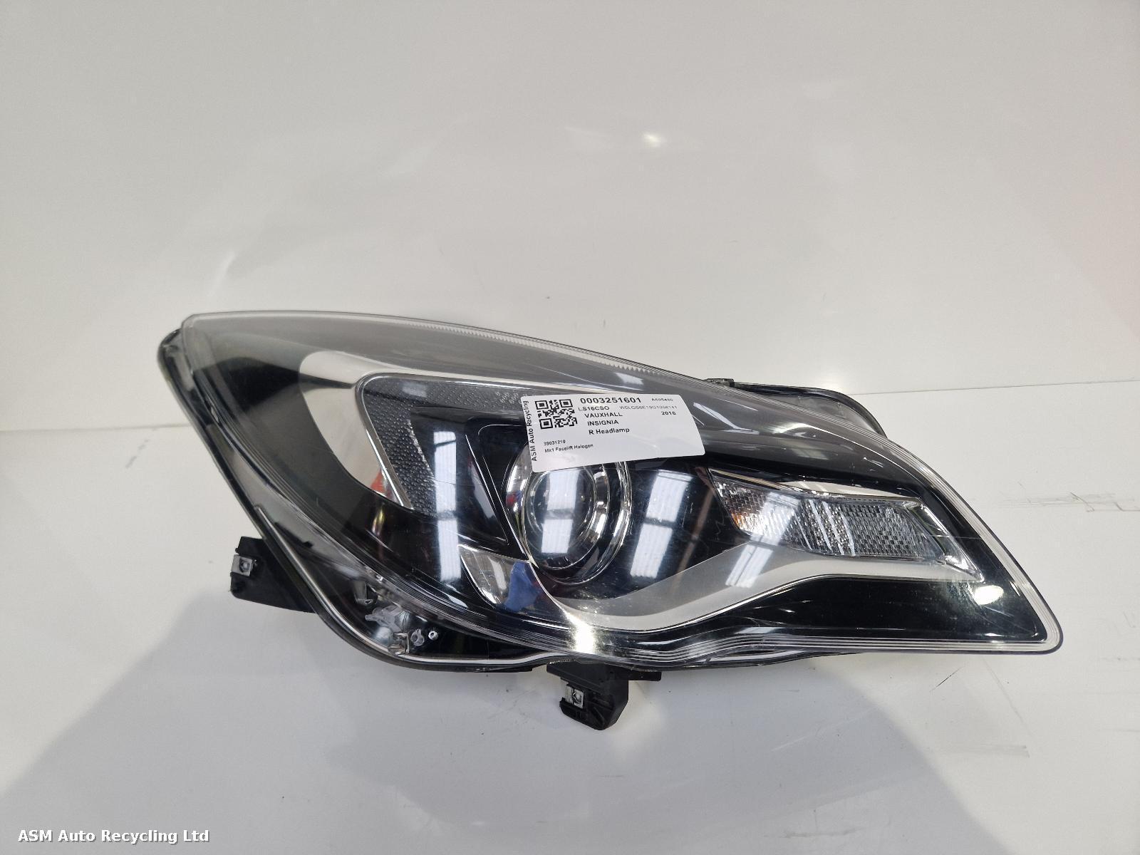View Auto part R Headlamp Vauxhall Insignia 2016
