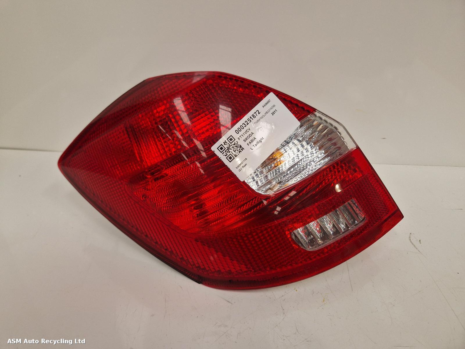 View Auto part L Taillight Skoda Fabia 2011