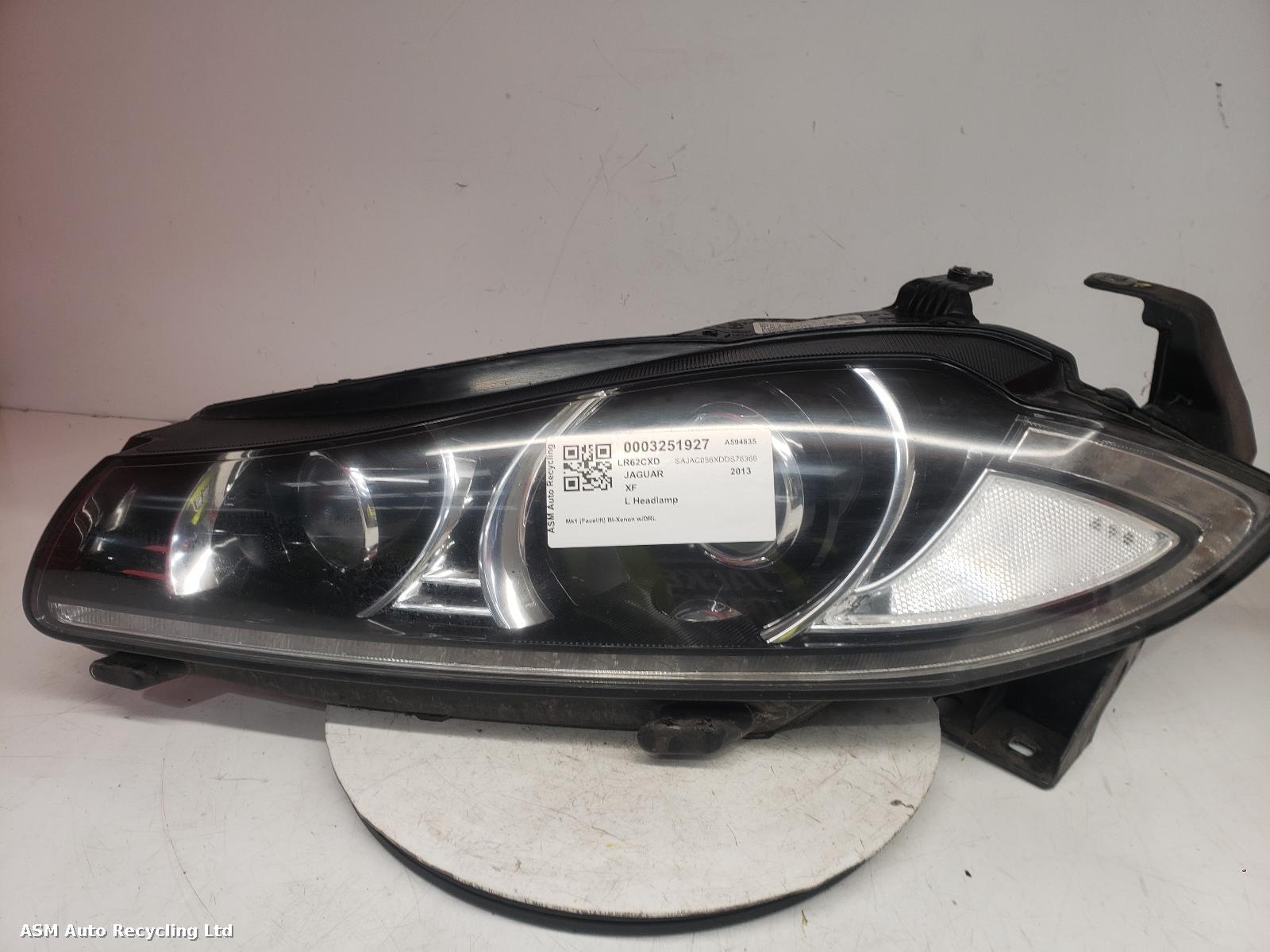 View Auto part L Headlamp Jaguar Xf 2013