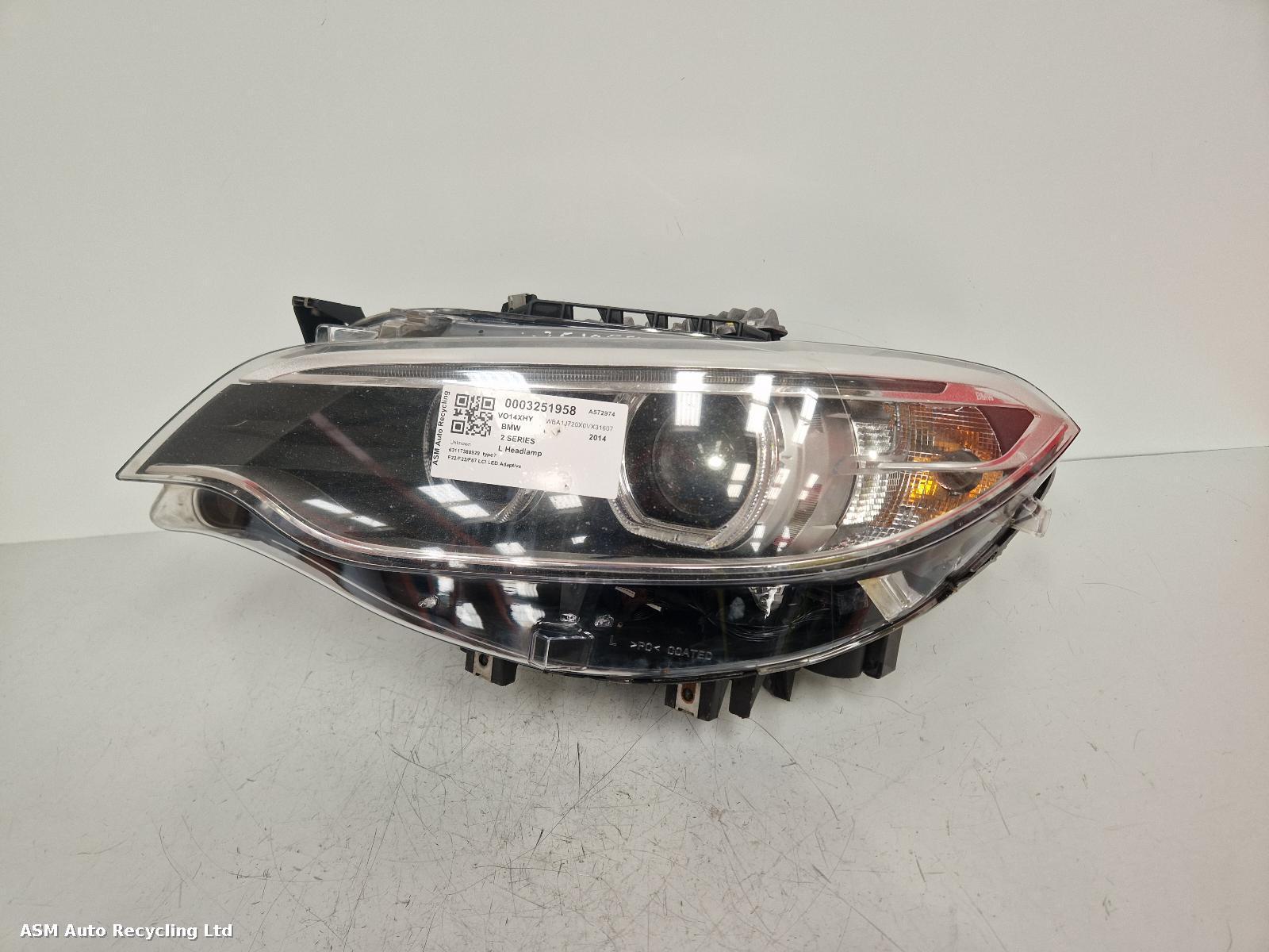 View Auto part L Headlamp Bmw 2 Series 2014
