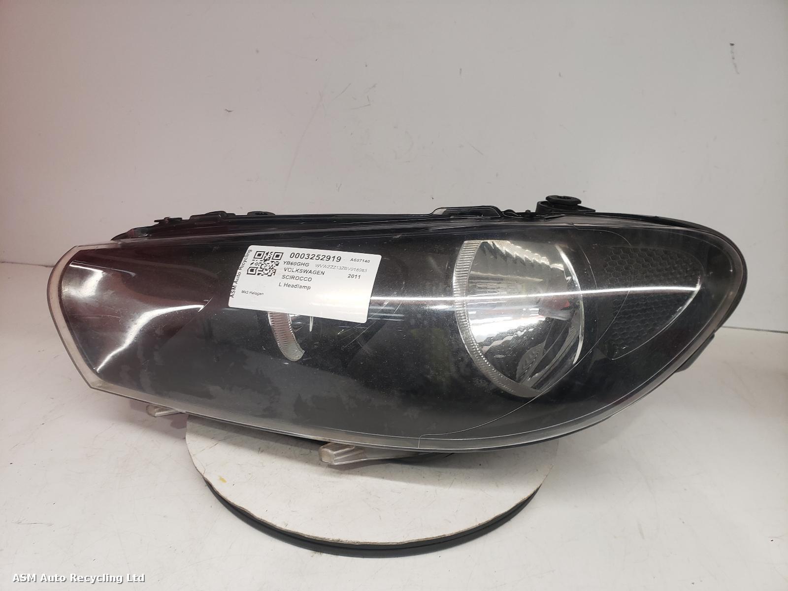 View Auto part L Headlamp Volkswagen Scirocco 2011