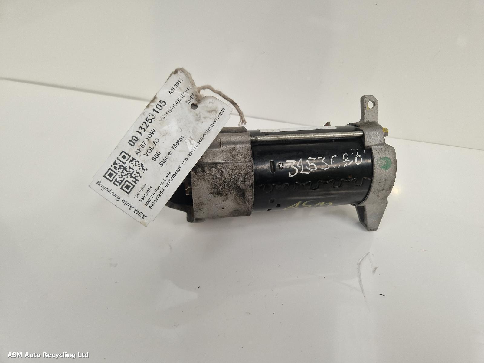 View Auto part Starter Motor Volvo S60 2017