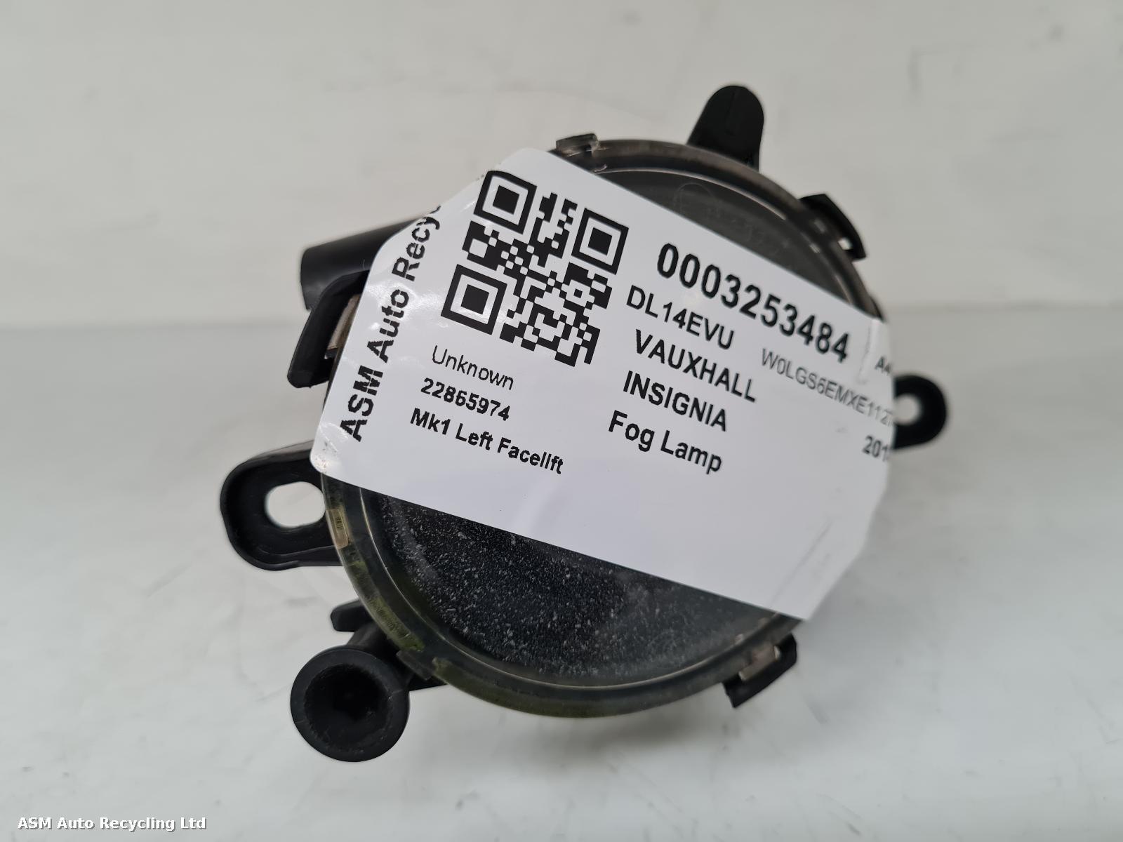 View Auto part Fog Lamp Vauxhall Insignia 2014