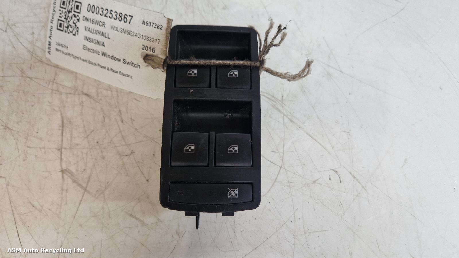 View Auto part Elect. Window Switch Vauxhall Insignia 2016